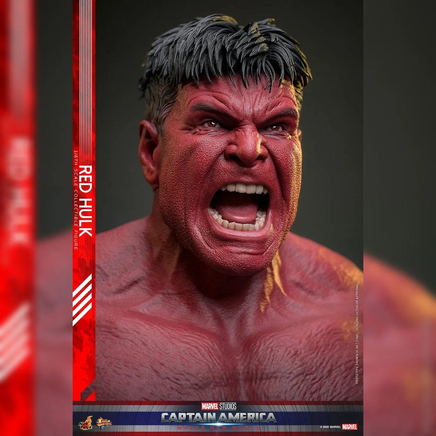 Captain America: Brave New World: Red Hulk: 1/6th - Hot Toys Action Figures