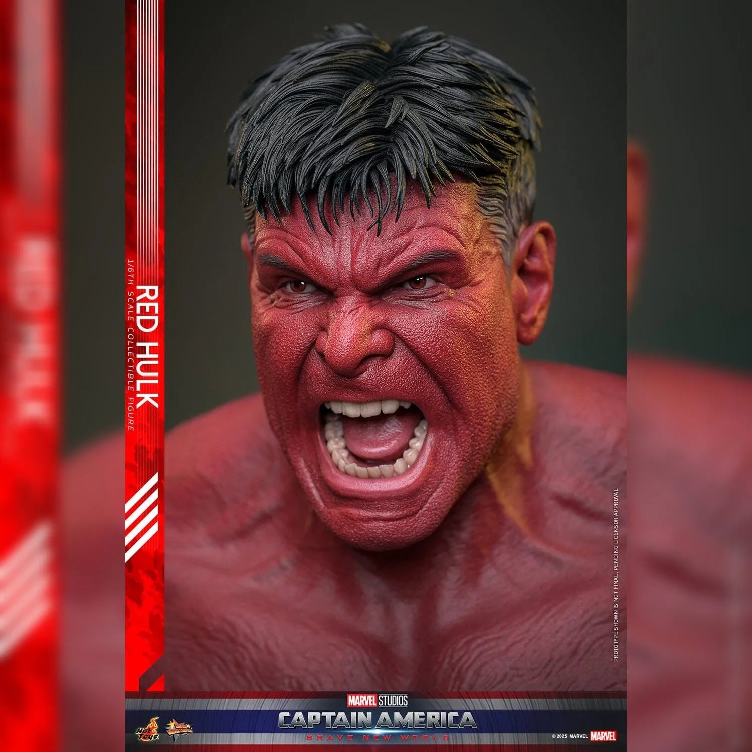 Captain America: Brave New World: Red Hulk: 1/6th Scale Action Figure - Hot Toys Action Figure