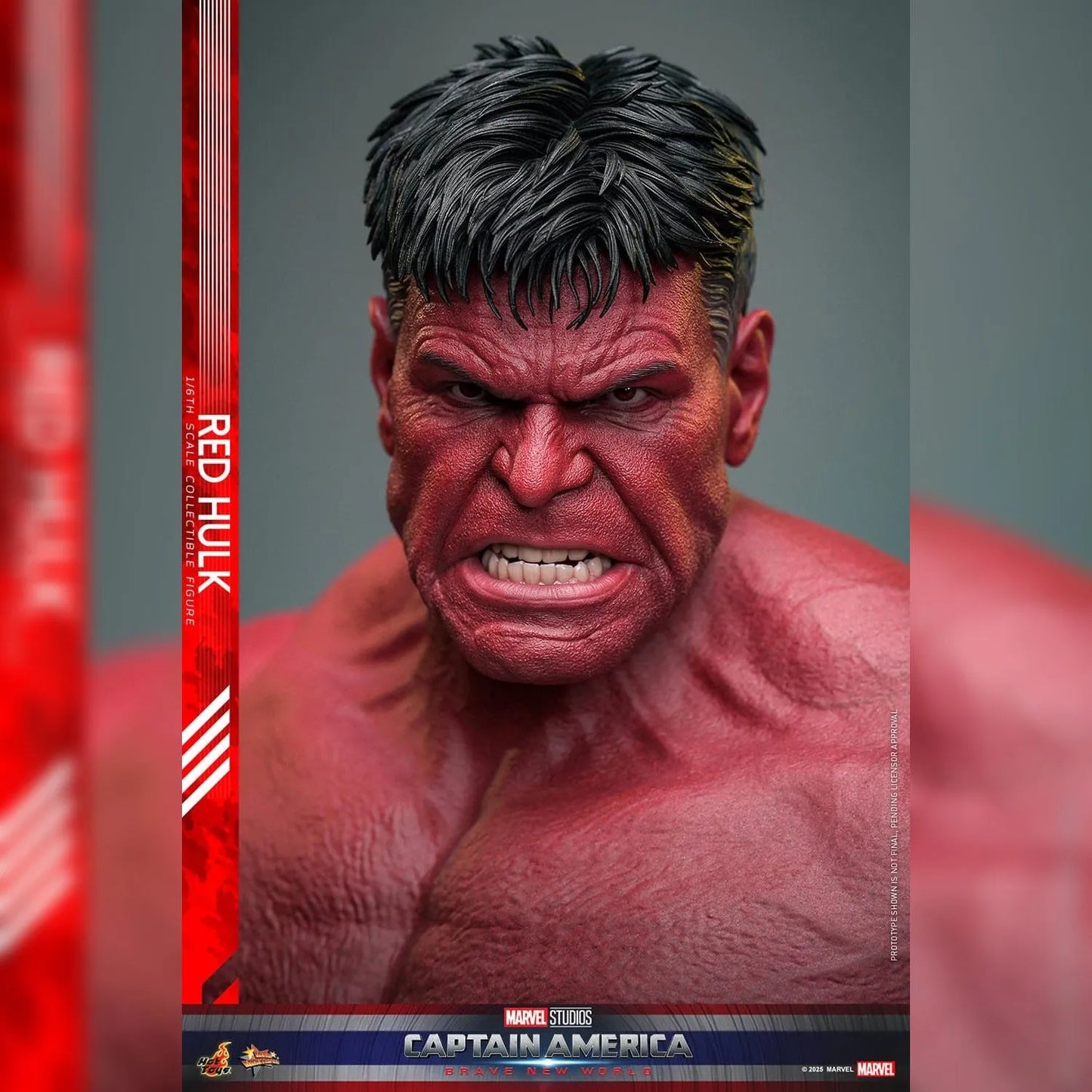 Captain America: Brave New World: Red Hulk: 1/6th Scale Action Figure - Hot Toys Action Figure