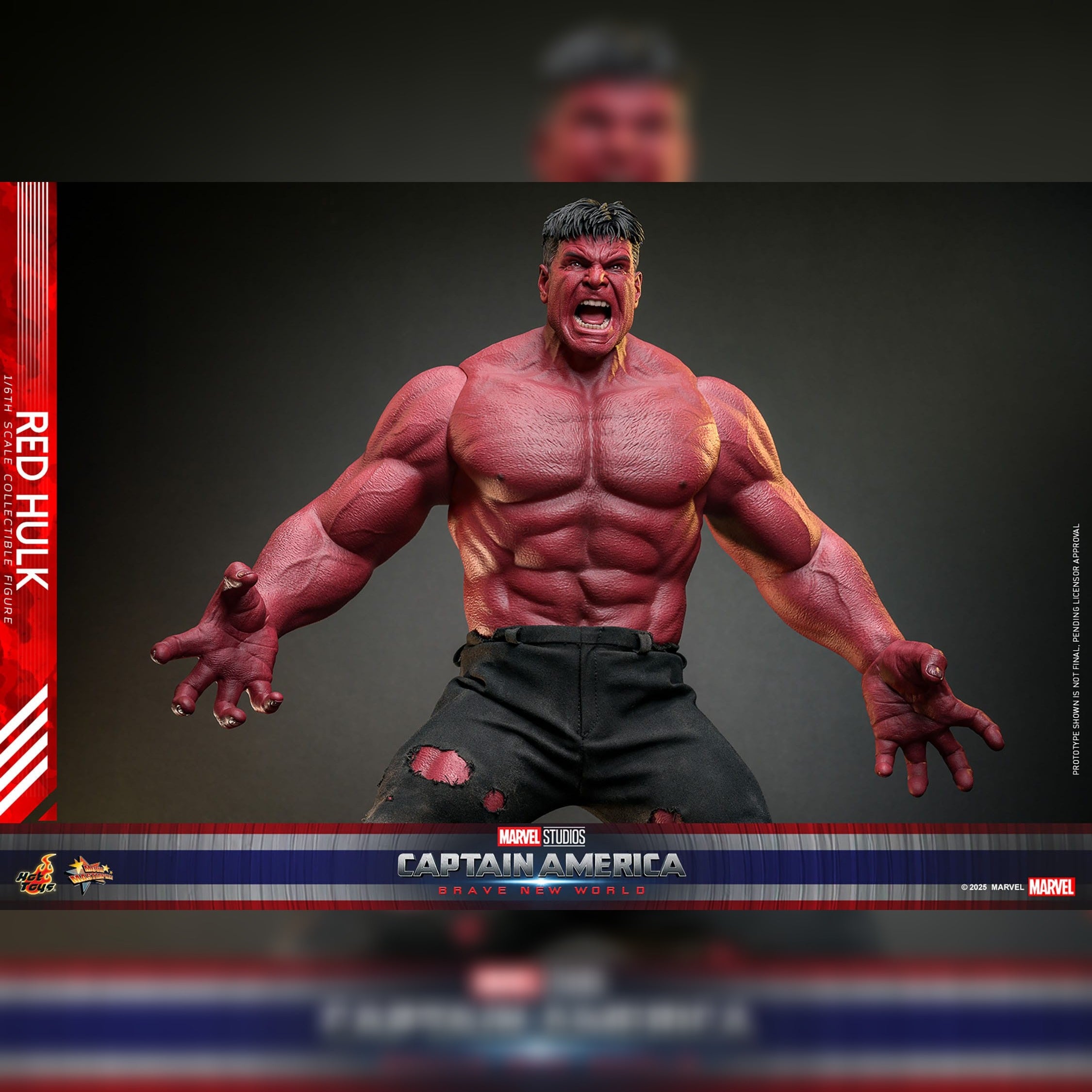 Captain America: Brave New World: Red Hulk: 1/6th Scale Action Figure: Hot Toys Hot Toys