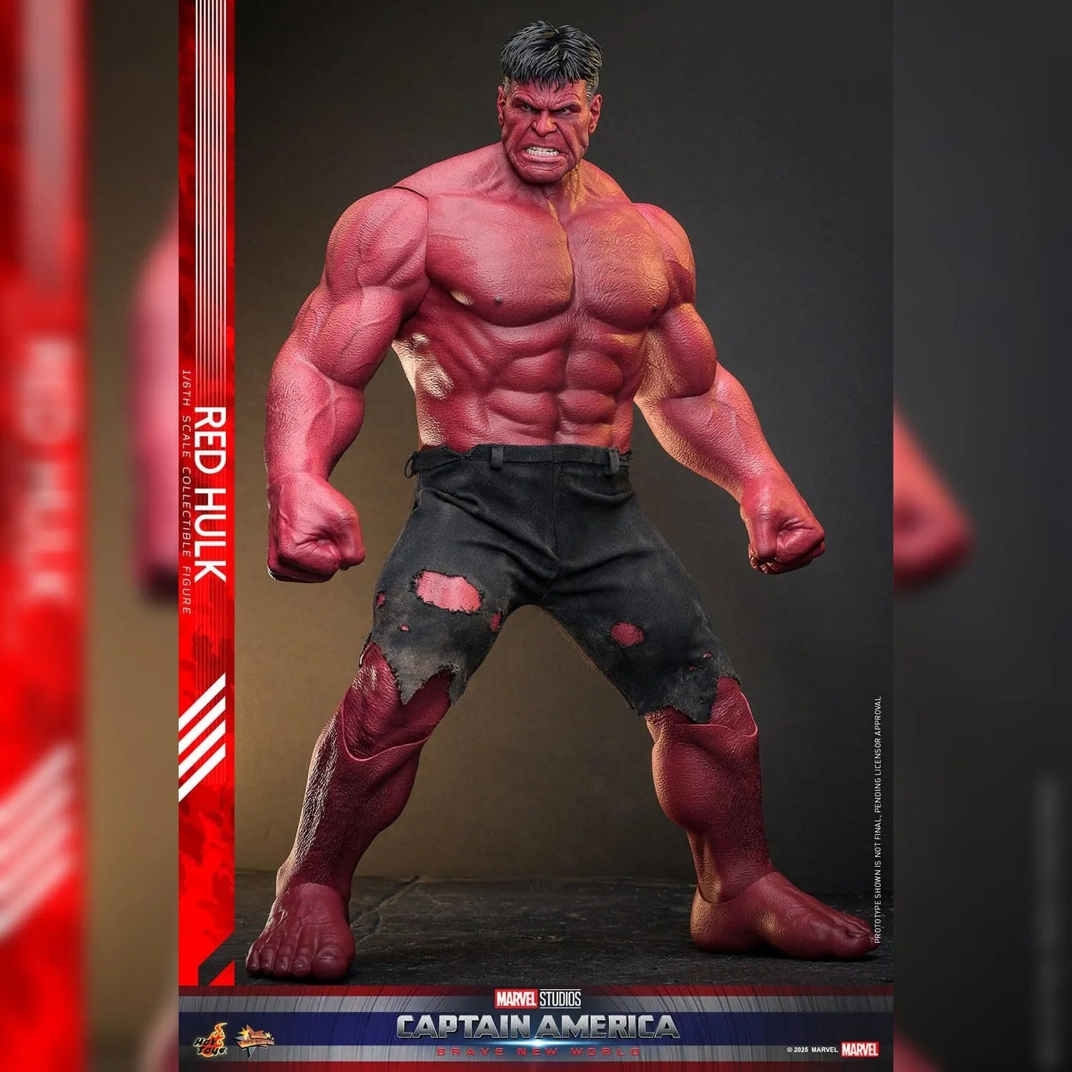Captain America: Brave New World: Red Hulk: 1/6th Scale Action Figure - Hot Toys Action Figure