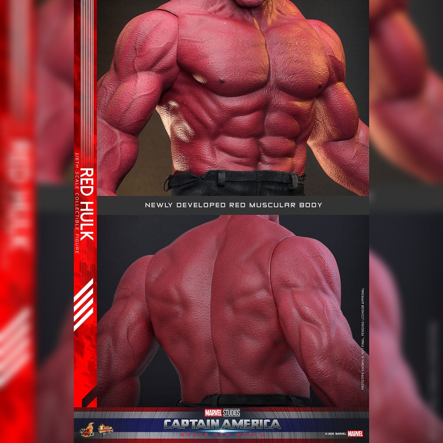 Captain America: Brave New World: Red Hulk: 1/6th Scale Action Figure: Hot Toys Hot Toys