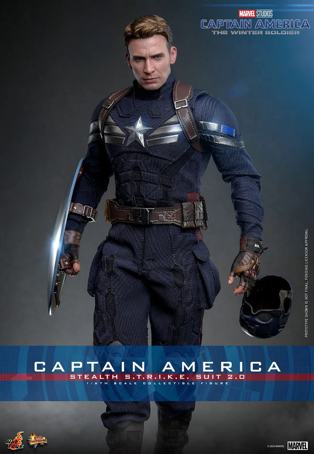 Captain America: The Winter Soldier: Captain America (Stealth S.T.R.I.K.E. Suit): 1/6th - Hot Toys Action Figures
