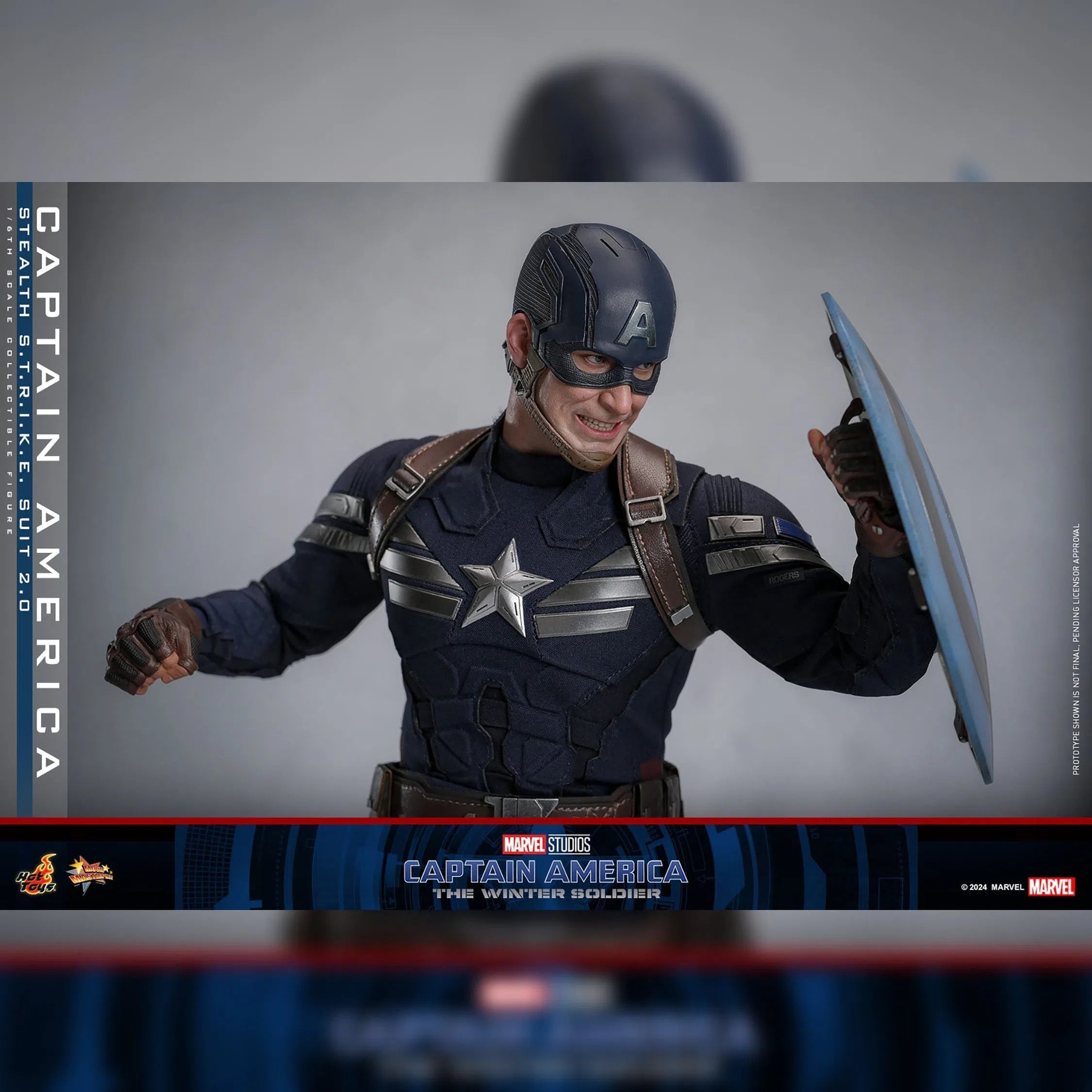 Captain America: The Winter Soldier: Captain America (Stealth S.T.R.I.K.E. Suit): 1/6th Scale Action Figure: Hot Toys Hot Toys