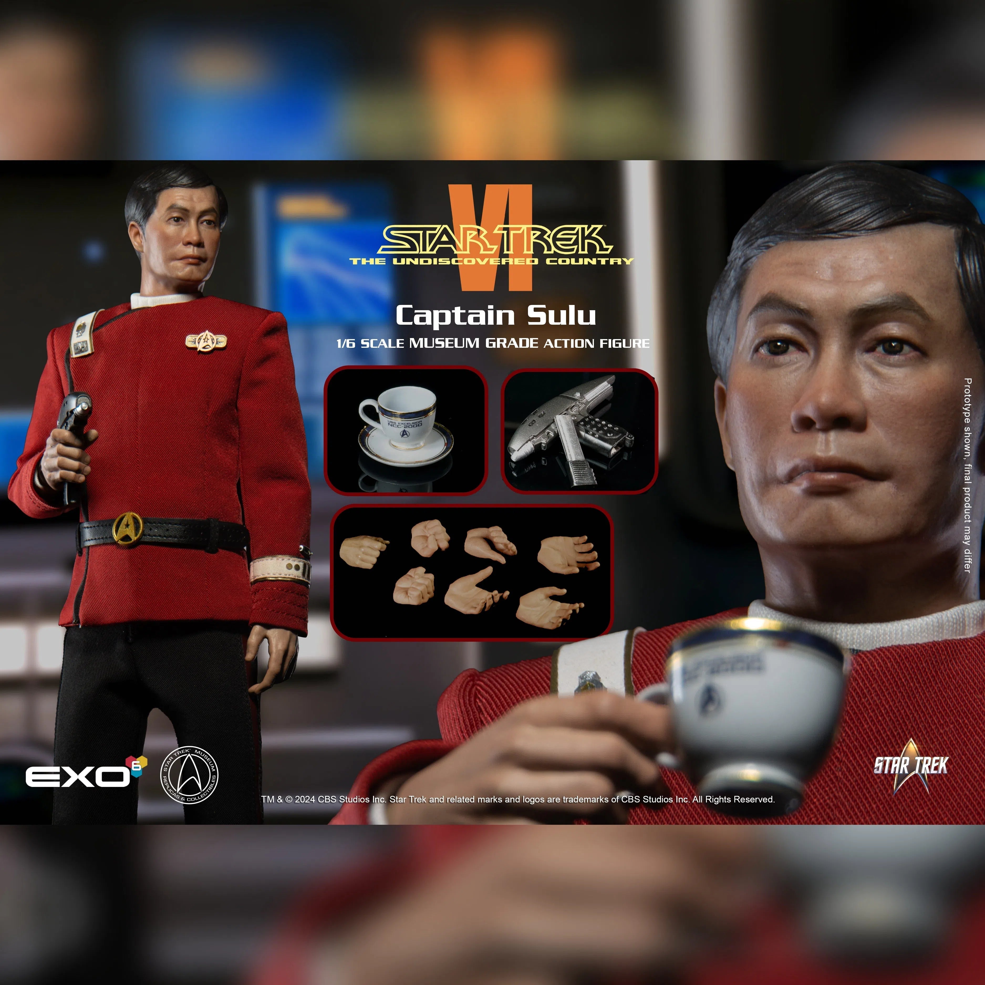 Captain Sulu: Star Trek: The Undiscovered Country: Sixth Scale EXO-6