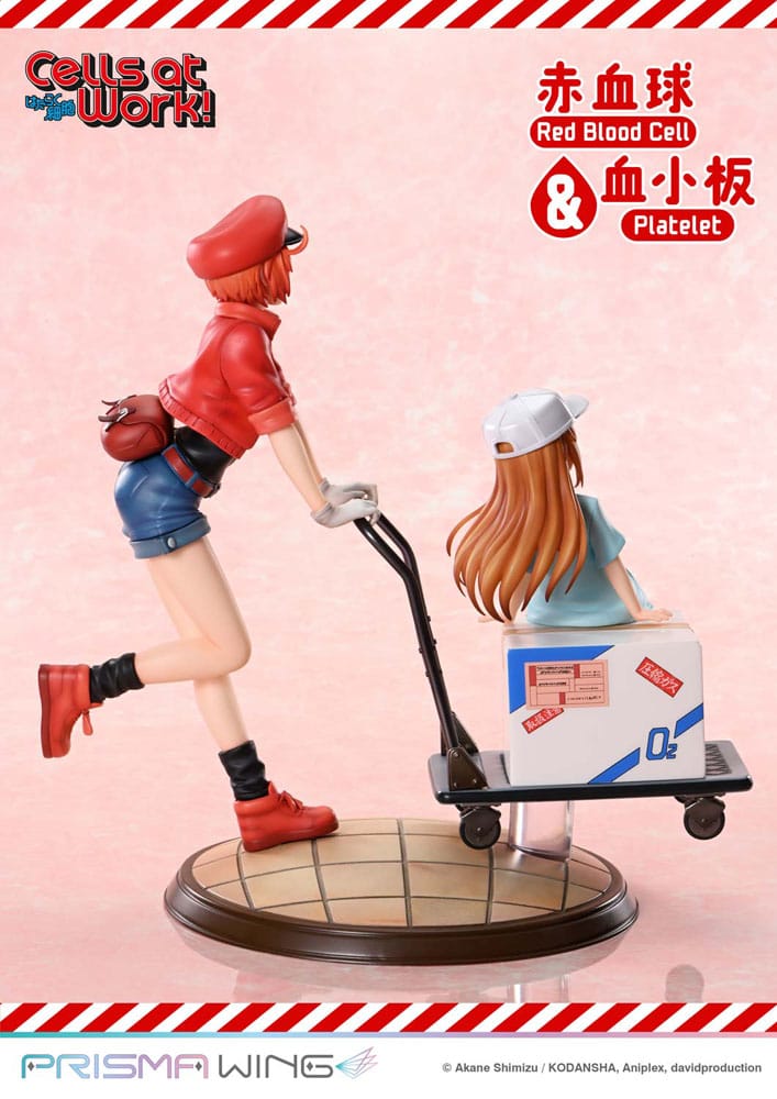 Cells at Work Prisma Wing PVC Statue Red Blood Cell & Platelet 26 cm - Prime 1 Studio Statues