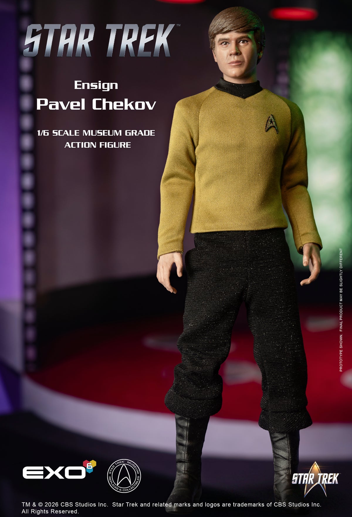 Star Trek: The Original Series Ensign Pavel Chekov 1/6 Scale Action Figure