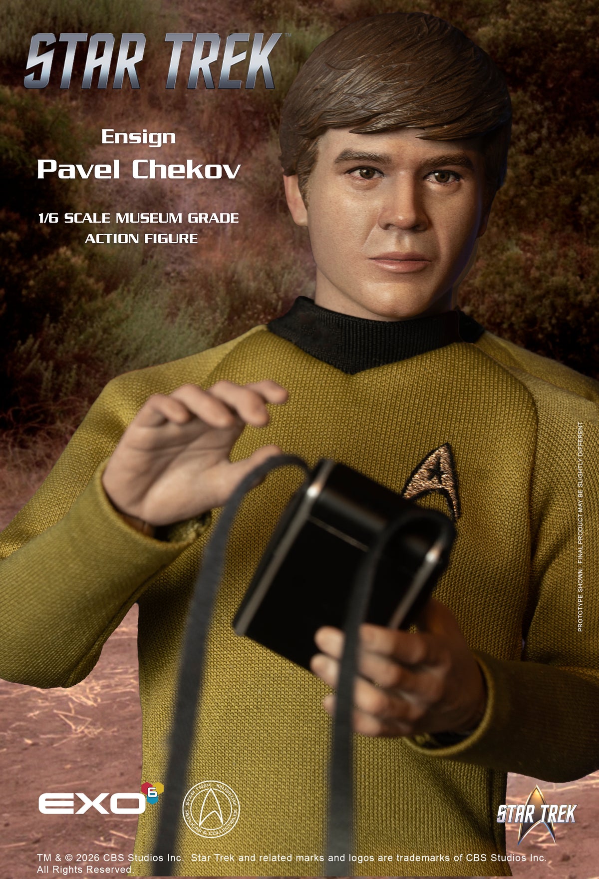 Star Trek: The Original Series Ensign Pavel Chekov 1/6 Scale Action Figure