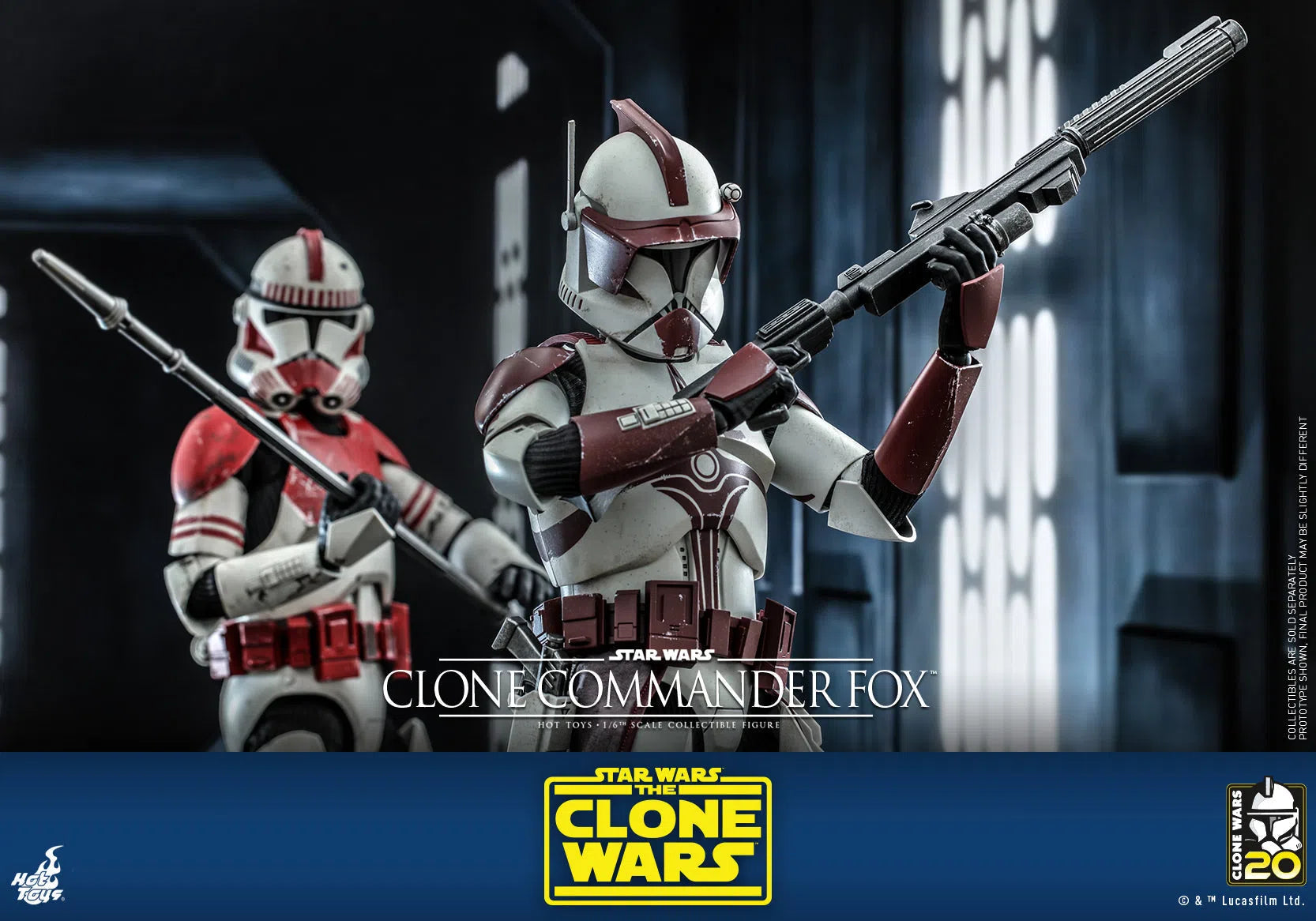 Clone Commander Fox: The Clone Wars: Star Wars Hot Toys