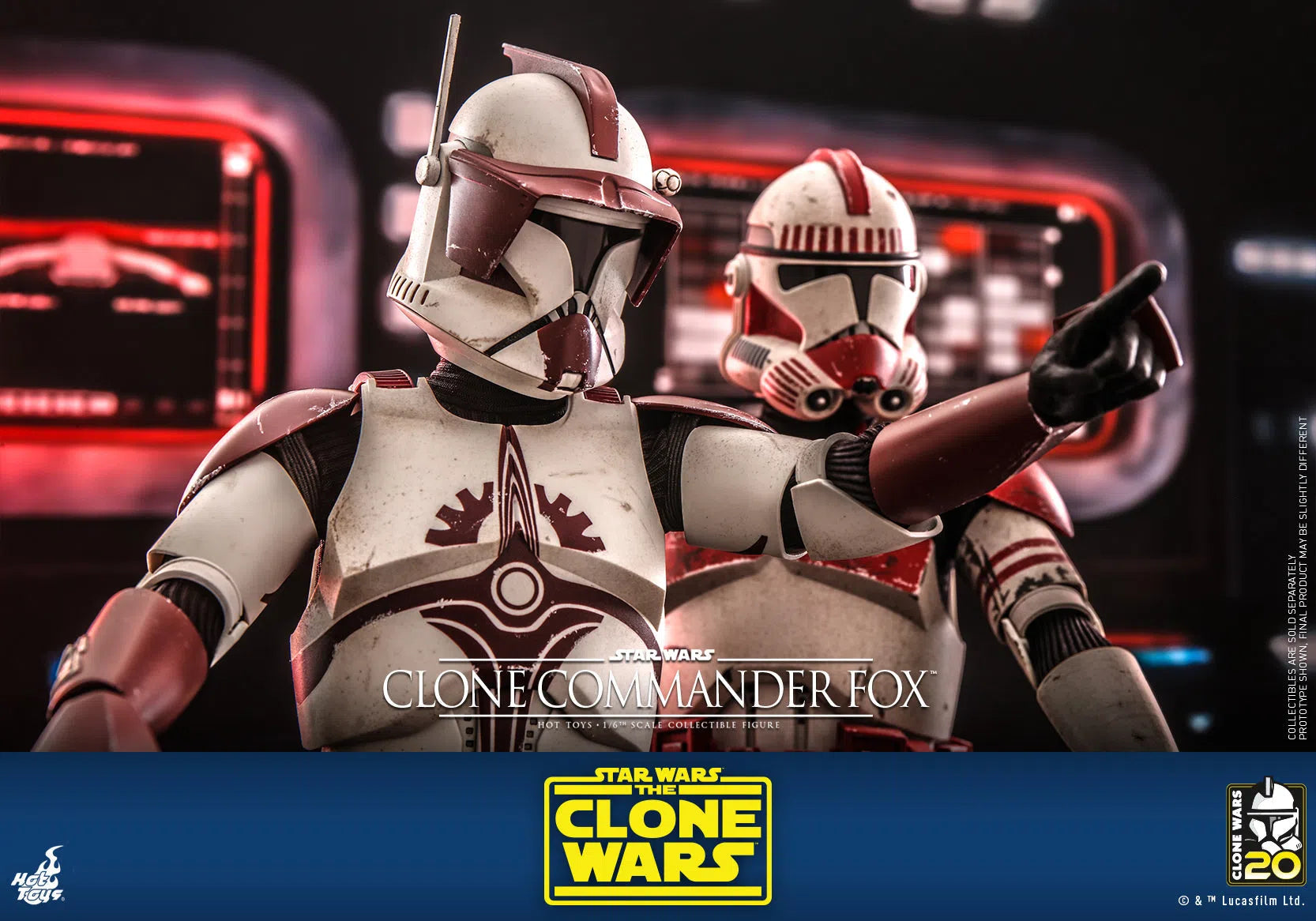 Clone Commander Fox: The Clone Wars: Star Wars Hot Toys