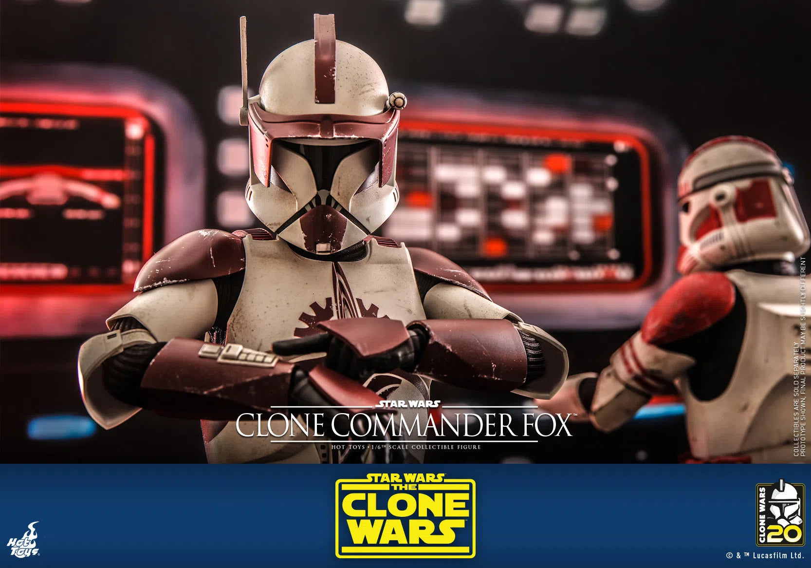 Clone Commander Fox: The Clone Wars: Star Wars Hot Toys