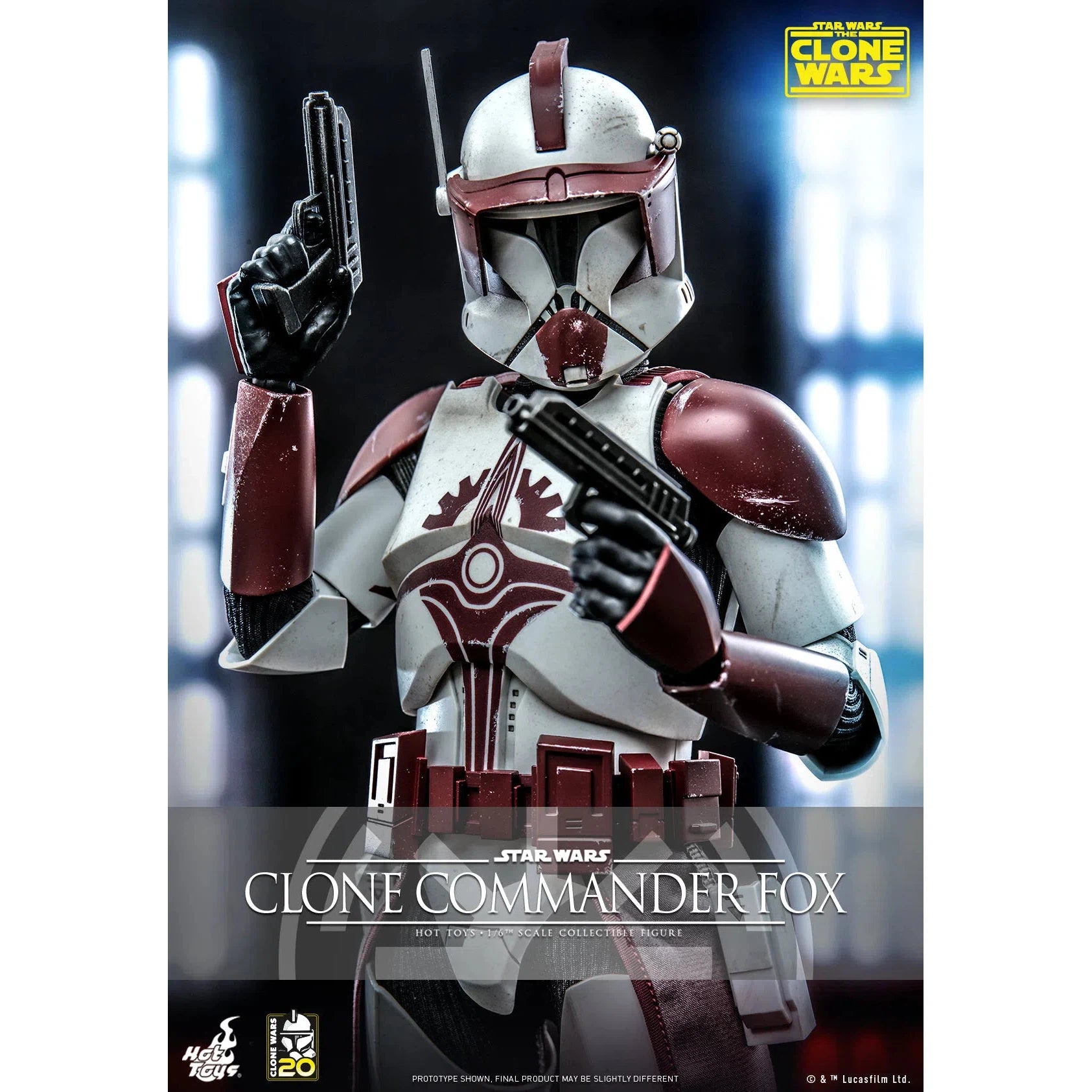 Clone Commander Fox: The Clone Wars: Star Wars Hot Toys