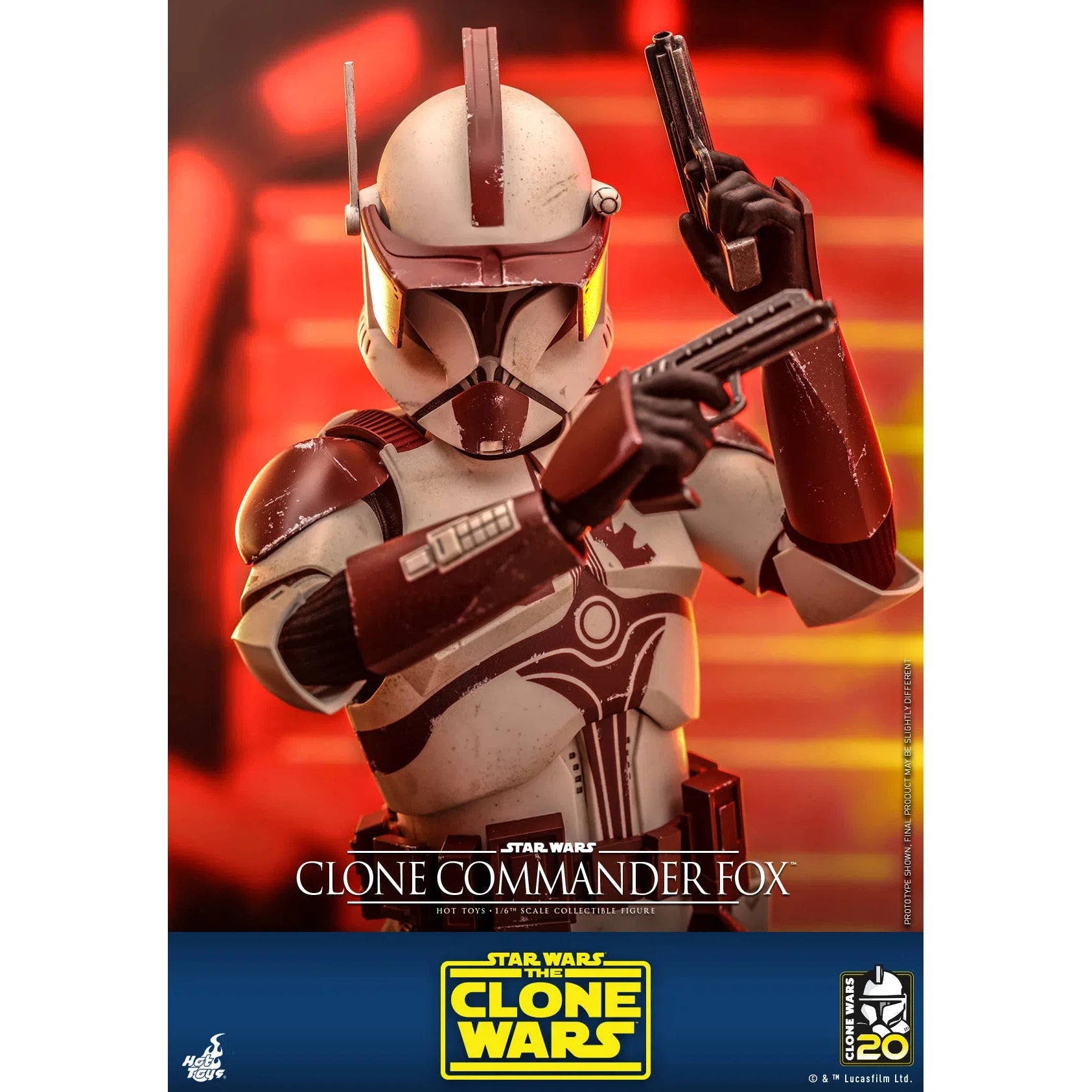 Clone Commander Fox: The Clone Wars: Star Wars Hot Toys