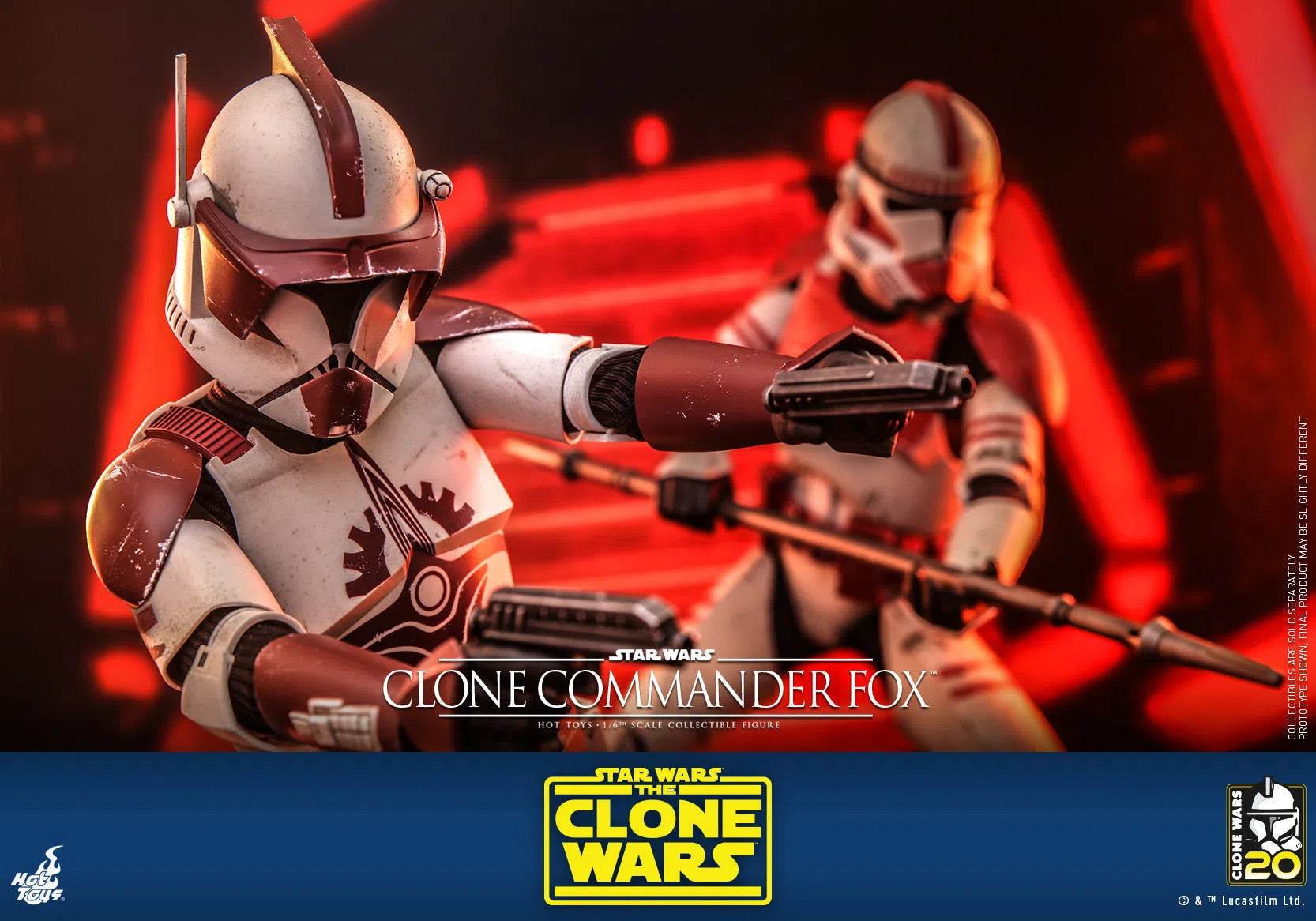 Clone Commander Fox: The Clone Wars: Star Wars Hot Toys