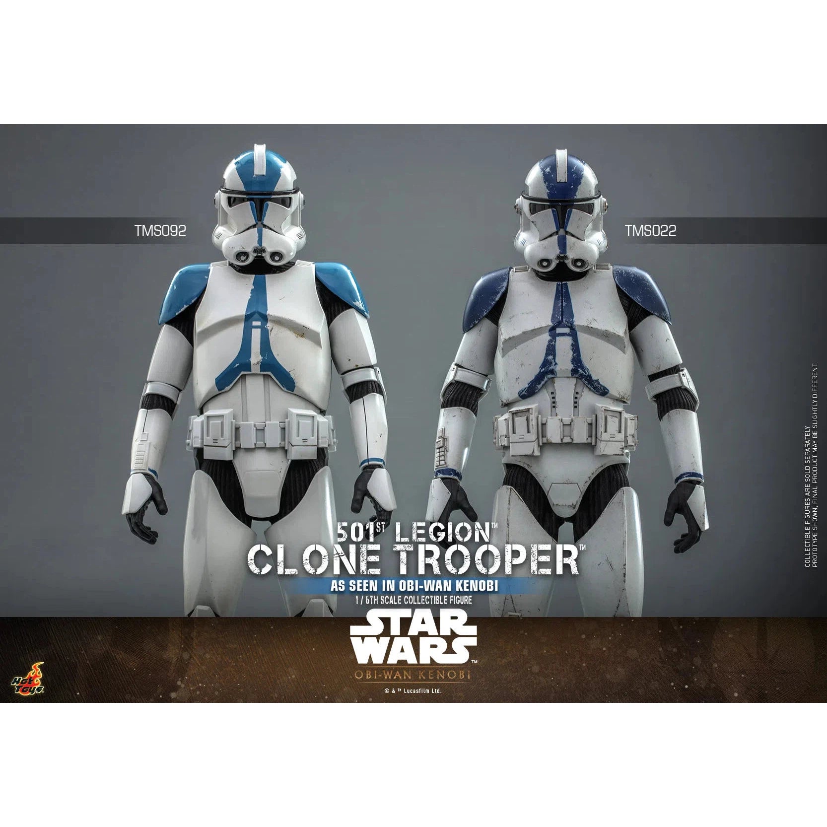 Clone Trooper: 501st Legion: Star Wars: Obi-Wan Kenobi: TMS92 by Hot Toys – Action Figure, [scale], UK stockist Planet Action Figures