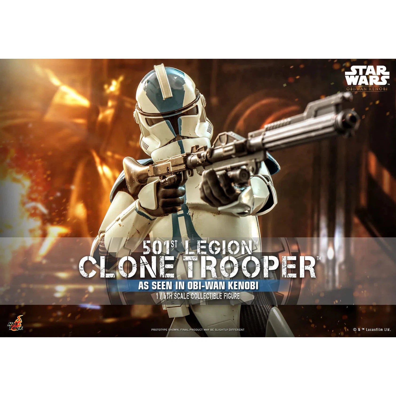 Clone Trooper: 501st Legion: Star Wars: Obi-Wan Kenobi: TMS92 by Hot Toys – Action Figure, [scale], UK stockist Planet Action Figures
