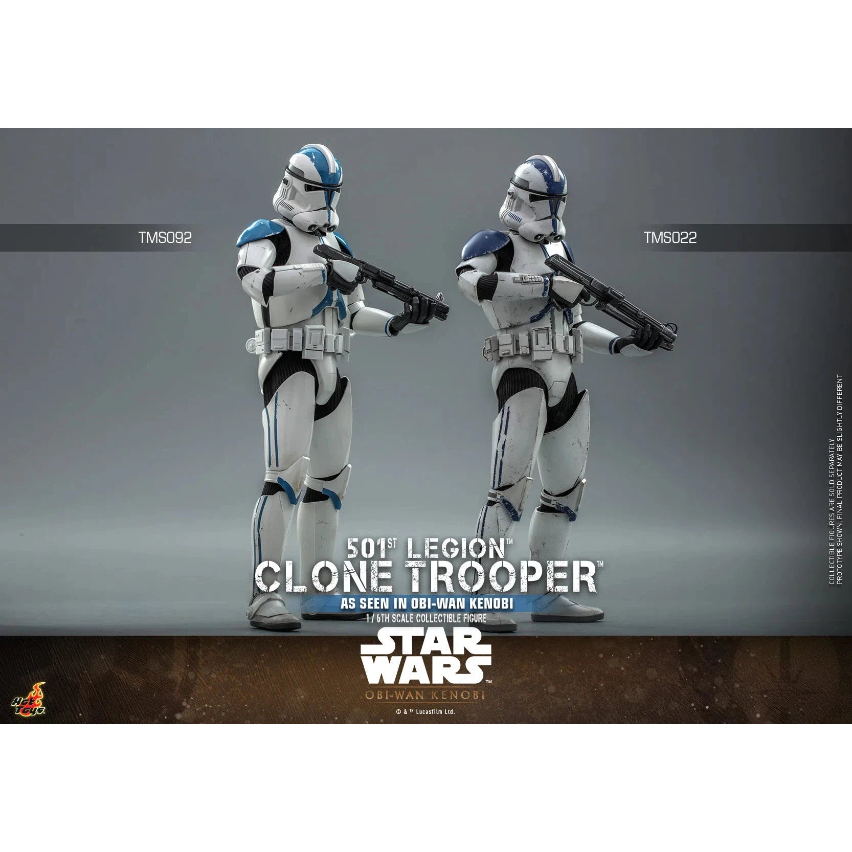 Clone Trooper: 501st Legion: Star Wars: Obi-Wan Kenobi: TMS92 by Hot Toys – Action Figure, [scale], UK stockist Planet Action Figures