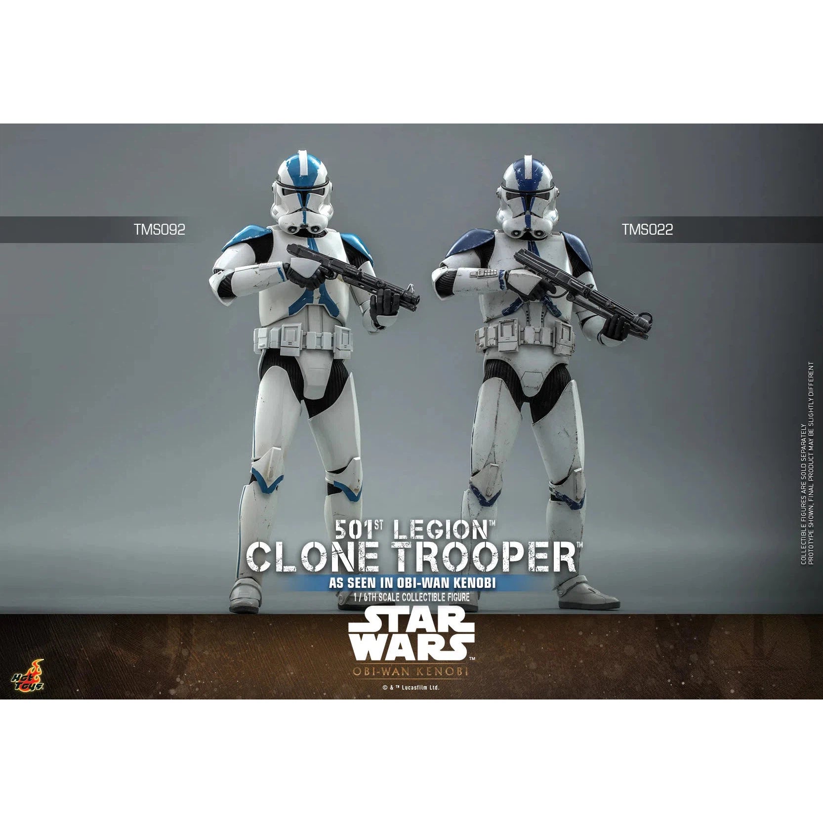 Clone Trooper: 501st Legion: Star Wars: Obi-Wan Kenobi: TMS92 by Hot Toys – Action Figure, [scale], UK stockist Planet Action Figures