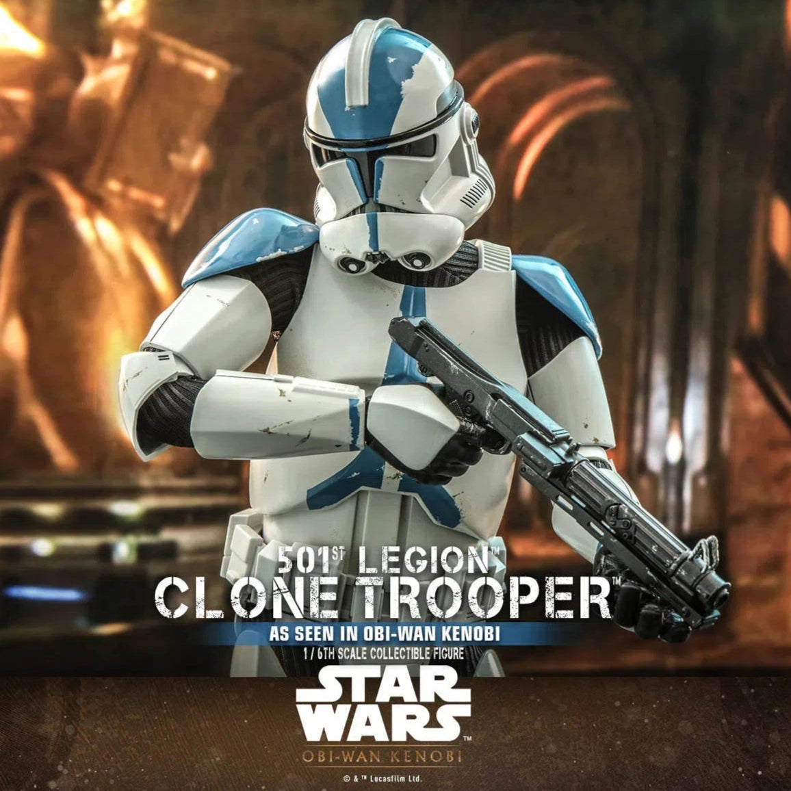 Clone Trooper: 501st Legion: Star Wars: Obi-Wan Kenobi: TMS92 by Hot Toys – Action Figure, [scale], UK stockist Planet Action Figures