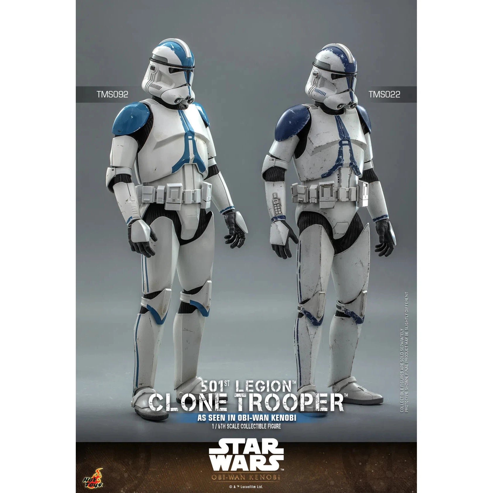 Clone Trooper: 501st Legion: Star Wars: Obi-Wan Kenobi: TMS92 by Hot Toys – Action Figure, [scale], UK stockist Planet Action Figures