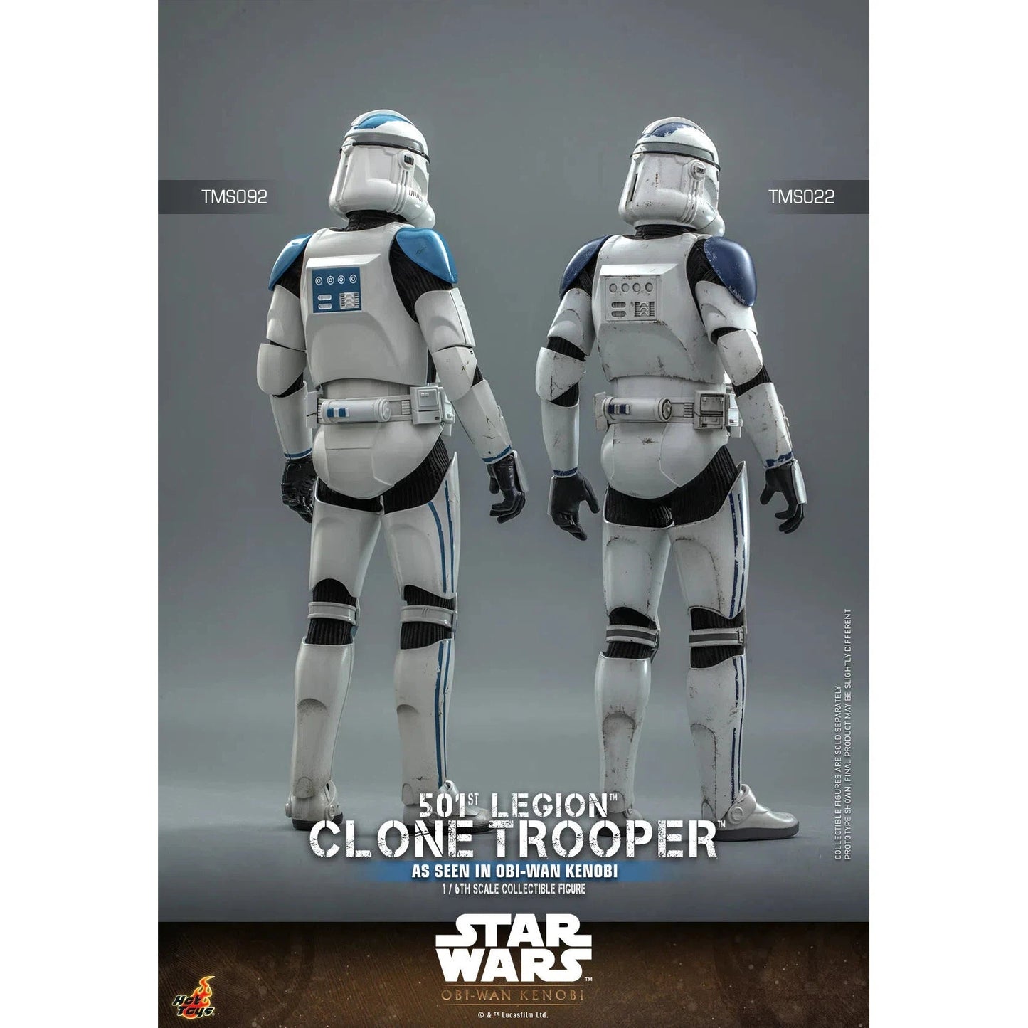 Clone Trooper: 501st Legion: Star Wars: Obi-Wan Kenobi: TMS92 by Hot Toys – Action Figure, [scale], UK stockist Planet Action Figures