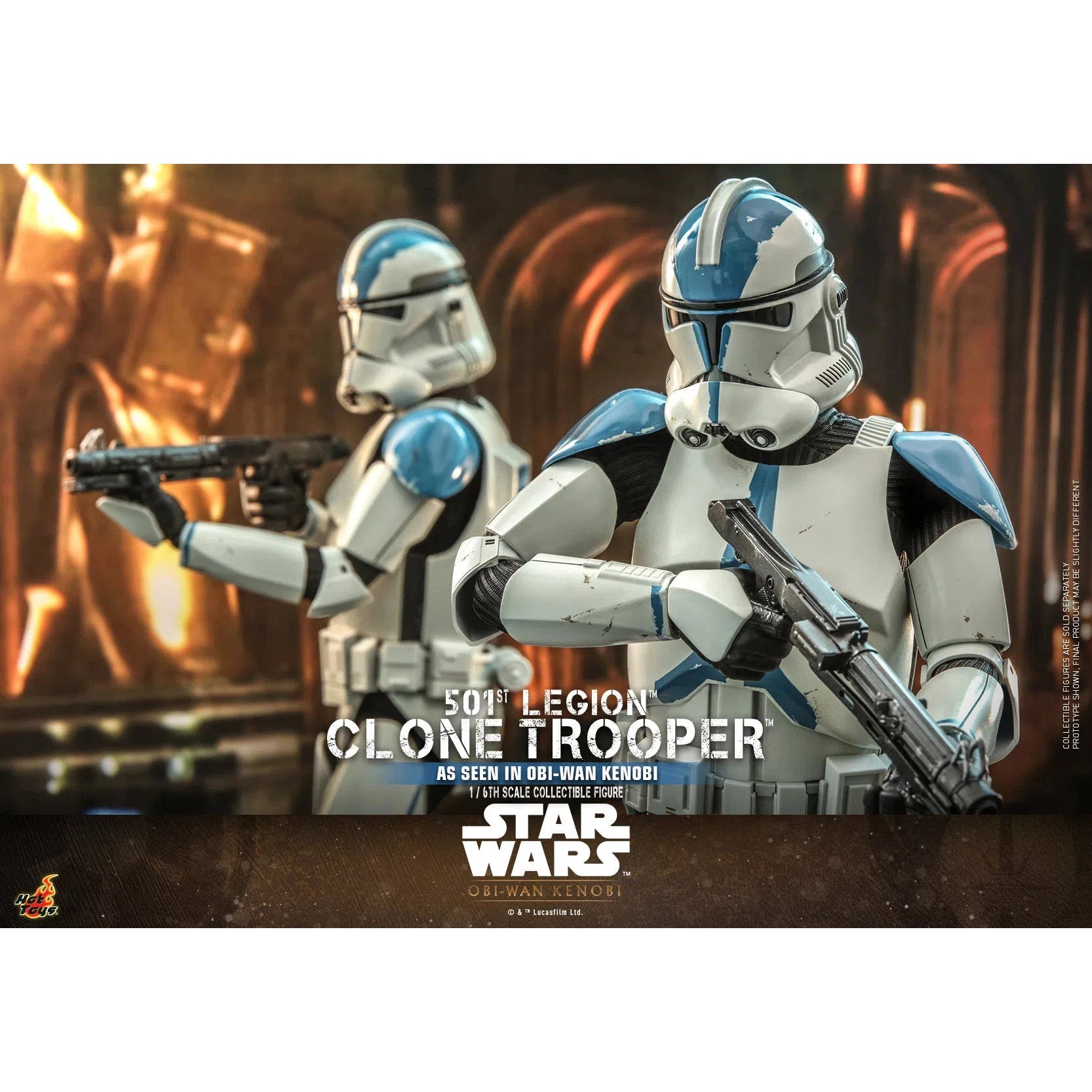Clone Trooper: 501st Legion: Star Wars: Obi-Wan Kenobi: TMS92 by Hot Toys – Action Figure, [scale], UK stockist Planet Action Figures
