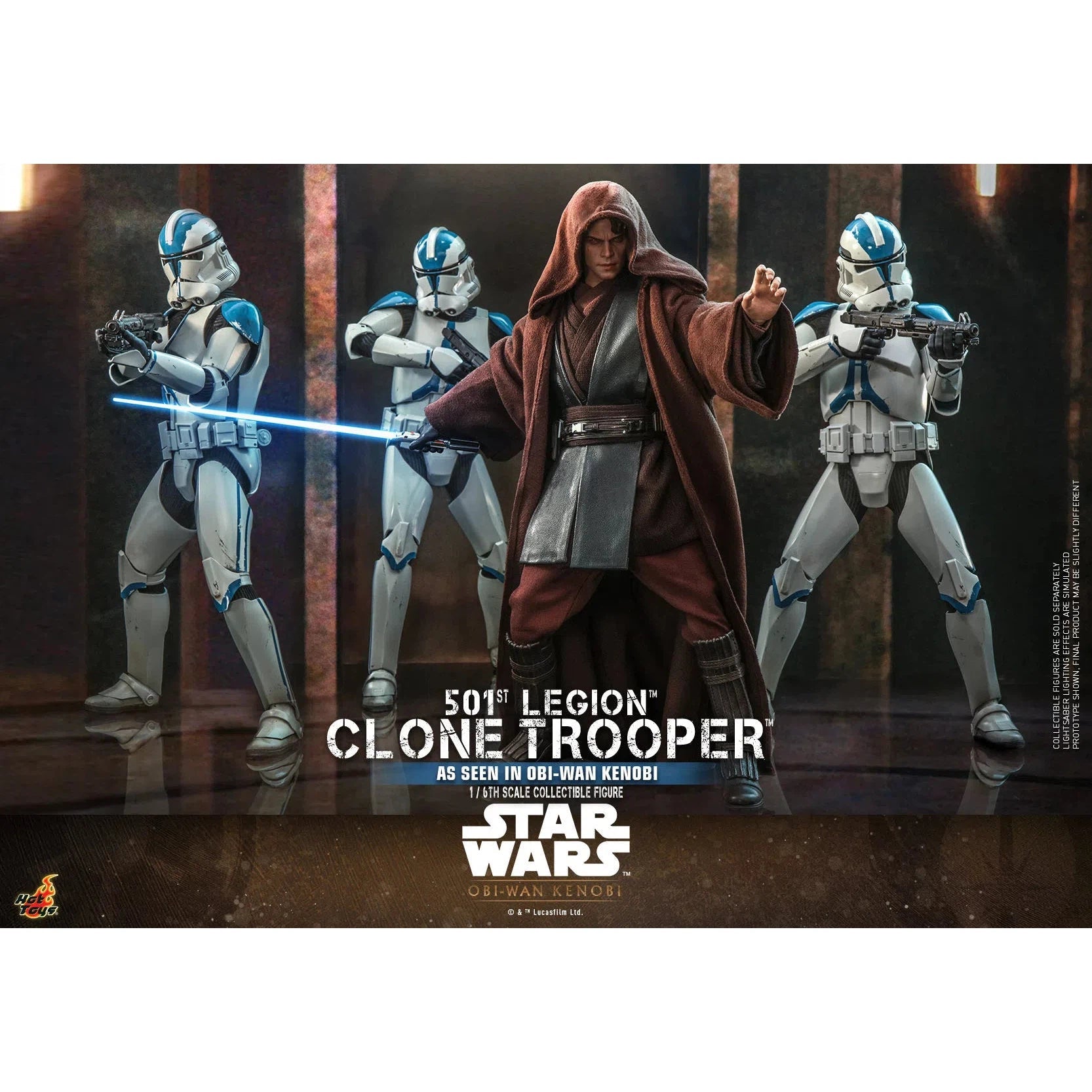 Clone Trooper: 501st Legion: Star Wars: Obi-Wan Kenobi: TMS92 by Hot Toys – Action Figure, [scale], UK stockist Planet Action Figures