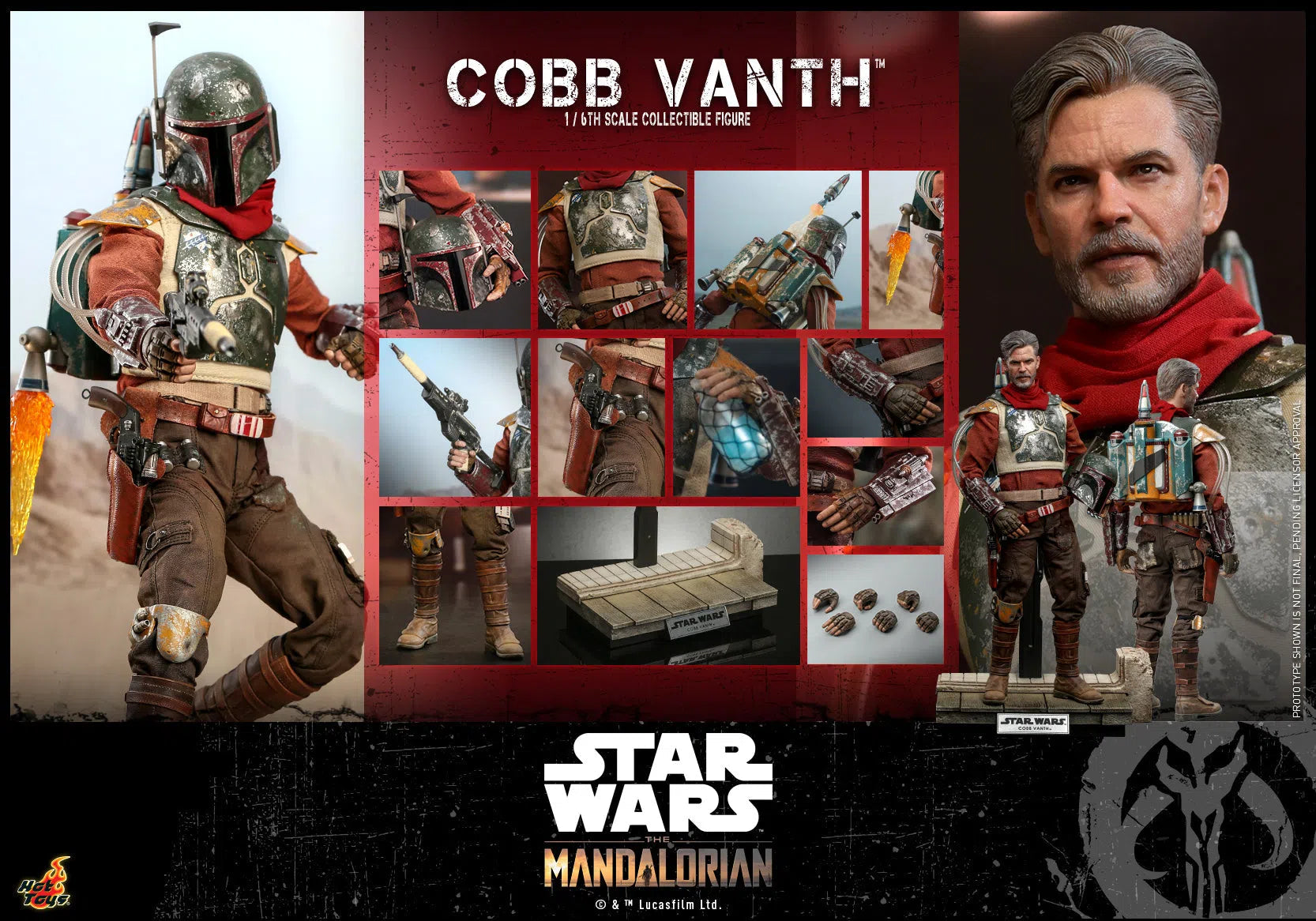 Cobb Vanth: Star Wars: The Mandalorian Hot Toys