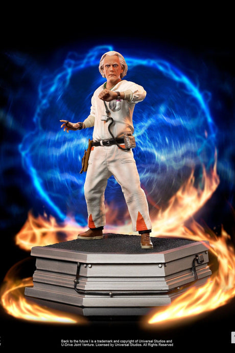 Doc Brown: Back To The Future: 1/10 Scale Statue-Iron Studios