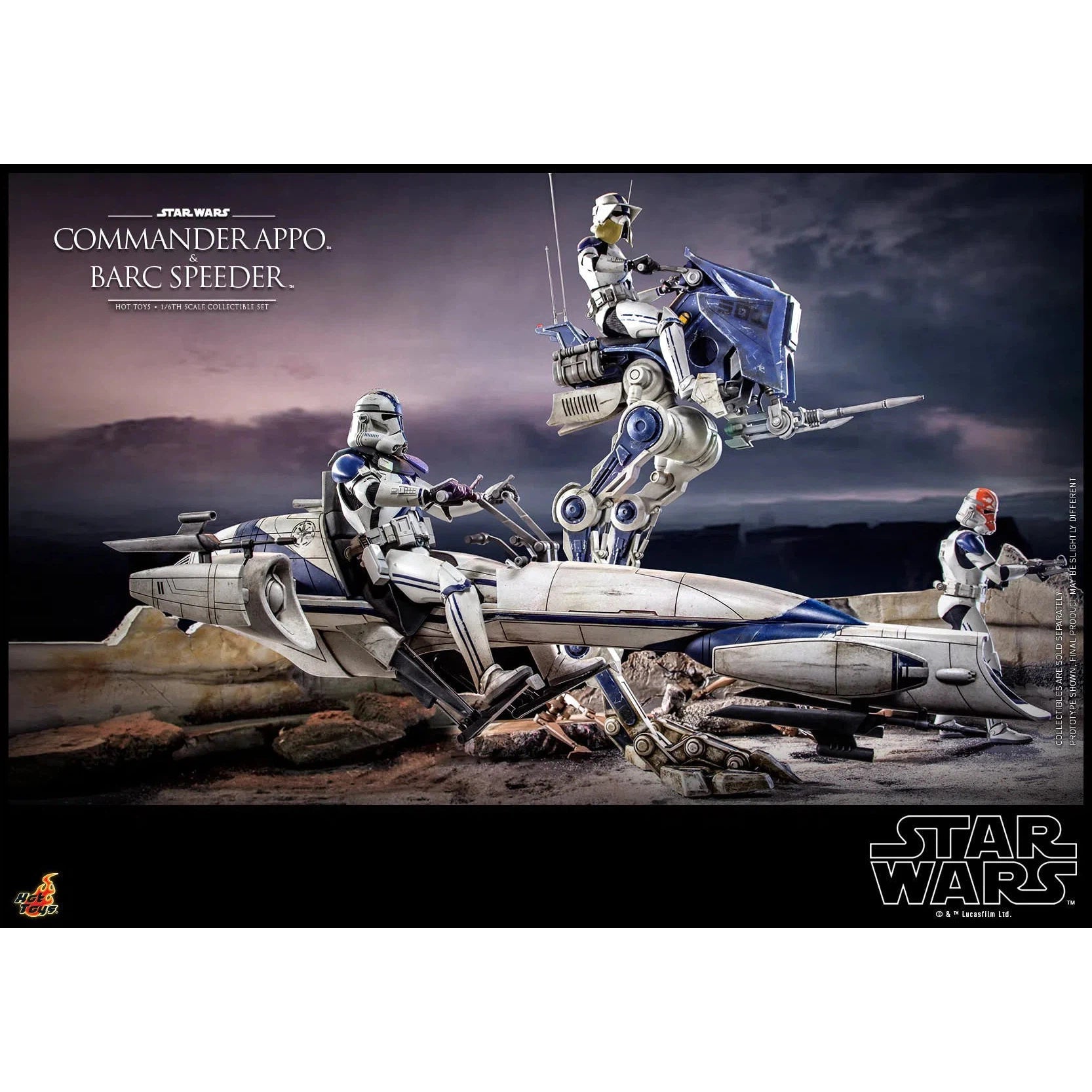 Commander Appo and Bard Speeder: Star Wars: TMS076 - Hot Toys Action Figure