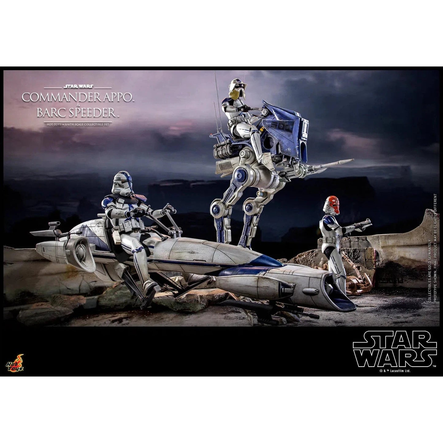 Commander Appo and Bard Speeder: Star Wars: TMS076 - Hot Toys Action Figure