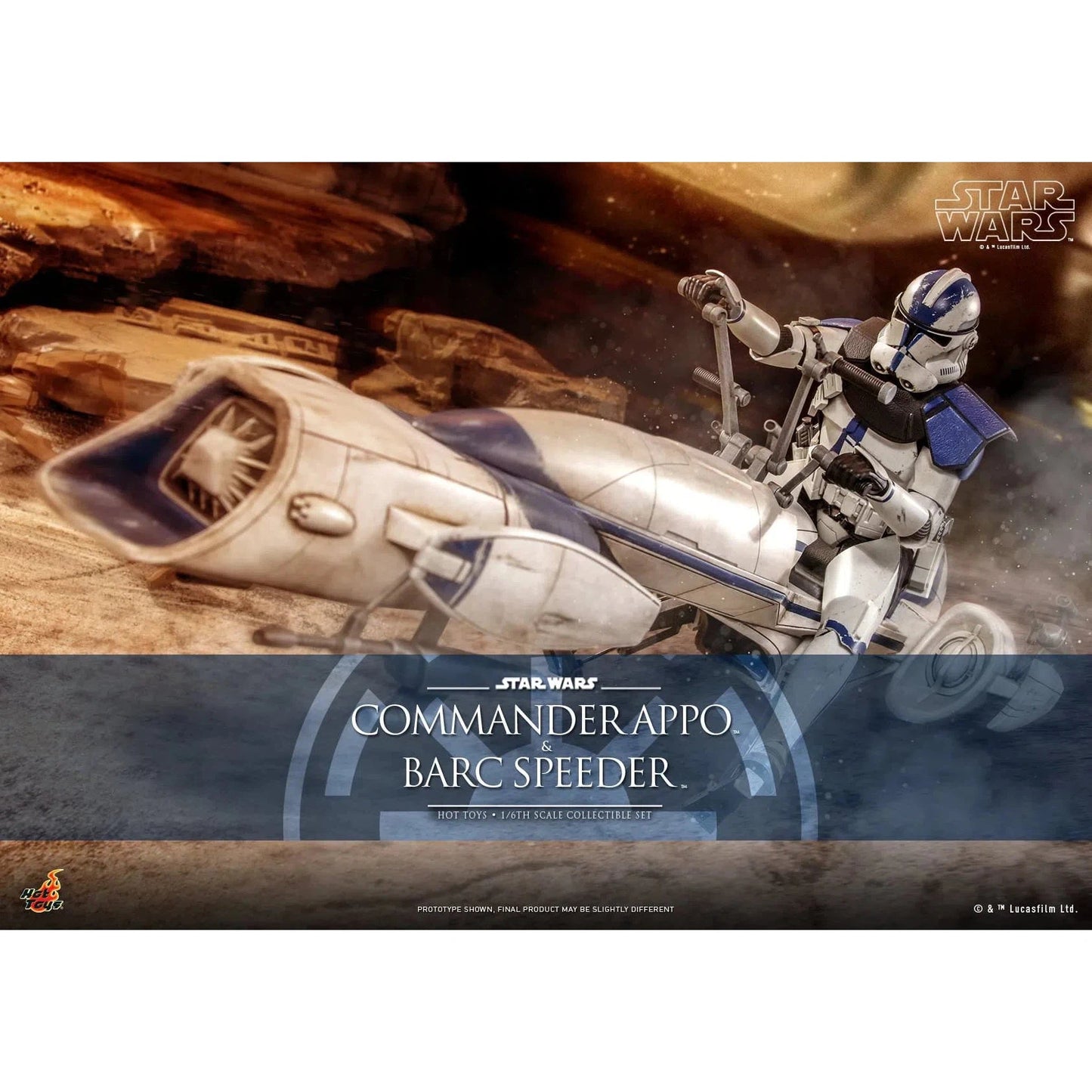 Commander Appo and Bard Speeder: Star Wars: TMS076 - Hot Toys Action Figure