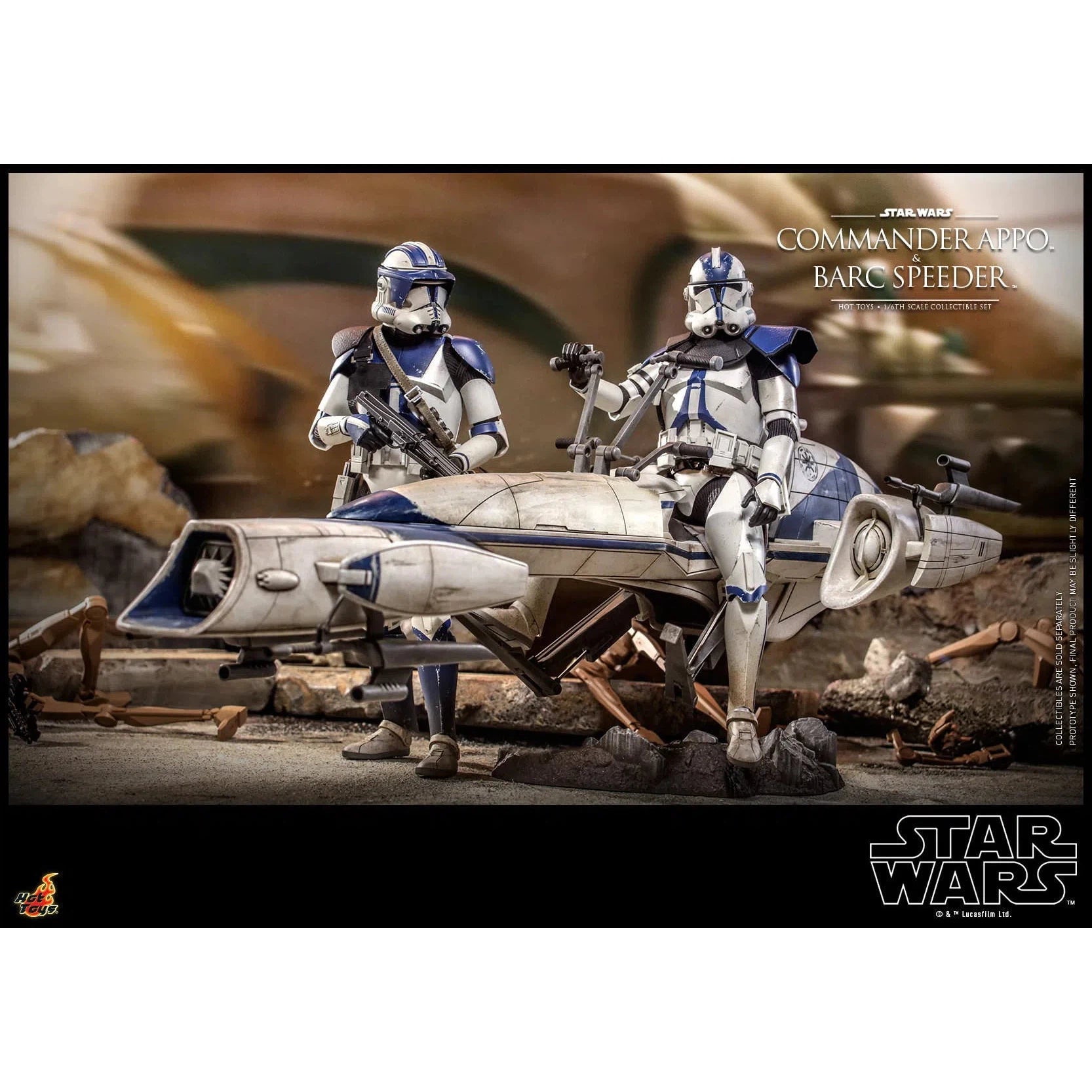 Commander Appo and Bard Speeder: Star Wars: TMS076 - Hot Toys Action Figure