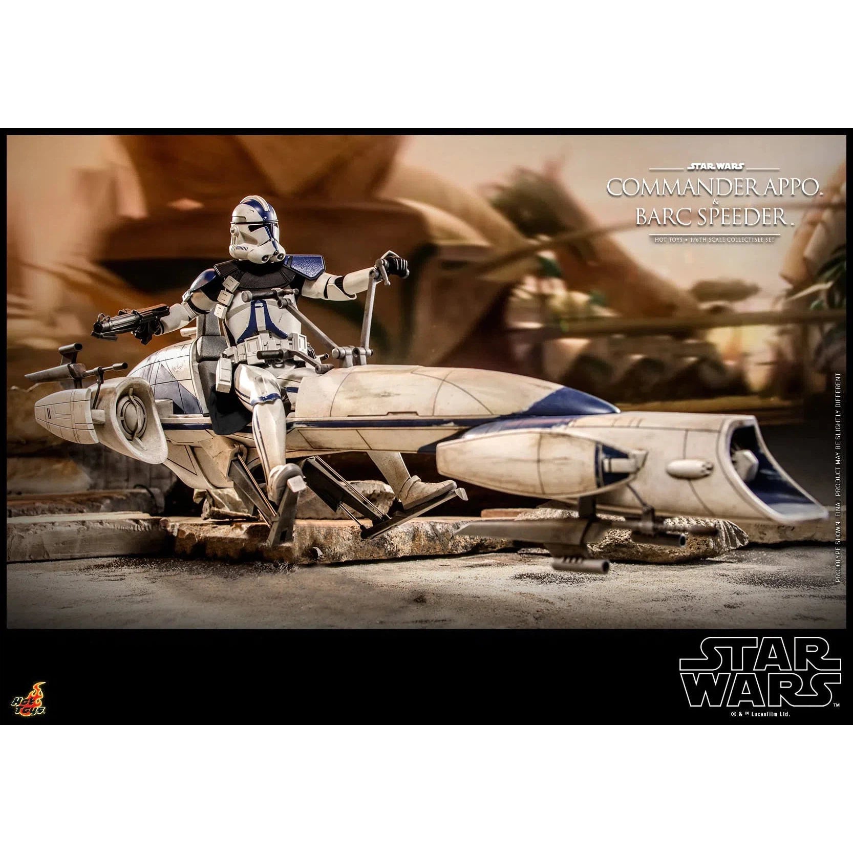 Commander Appo and Bard Speeder: Star Wars: TMS076 - Hot Toys Action Figure
