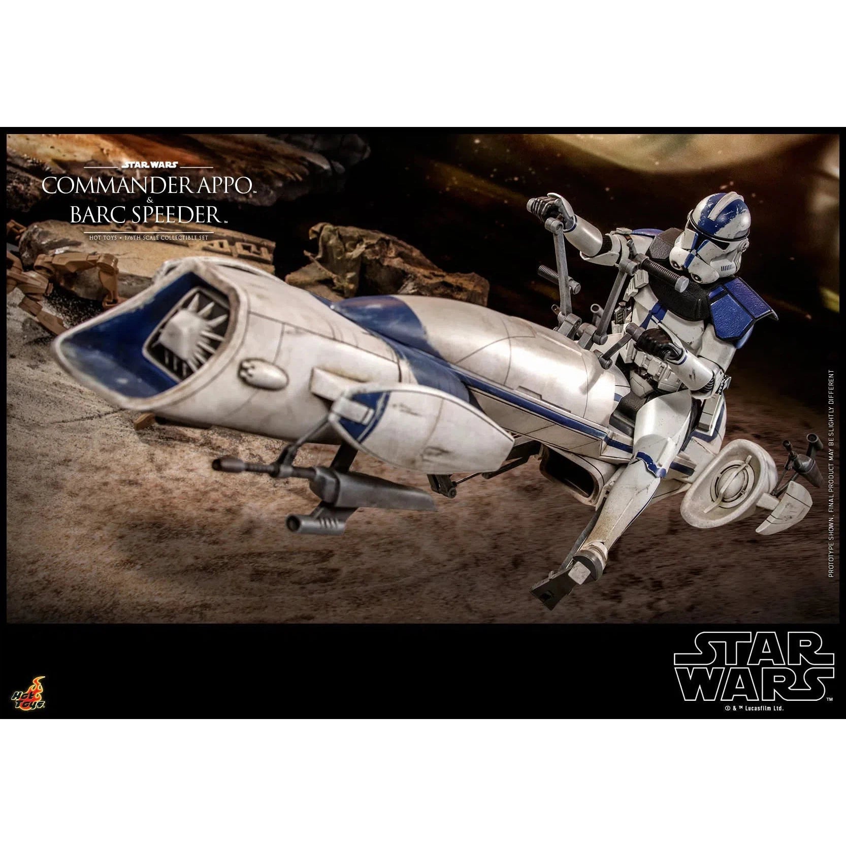 Commander Appo and Bard Speeder: Star Wars: TMS076 - Hot Toys Action Figure