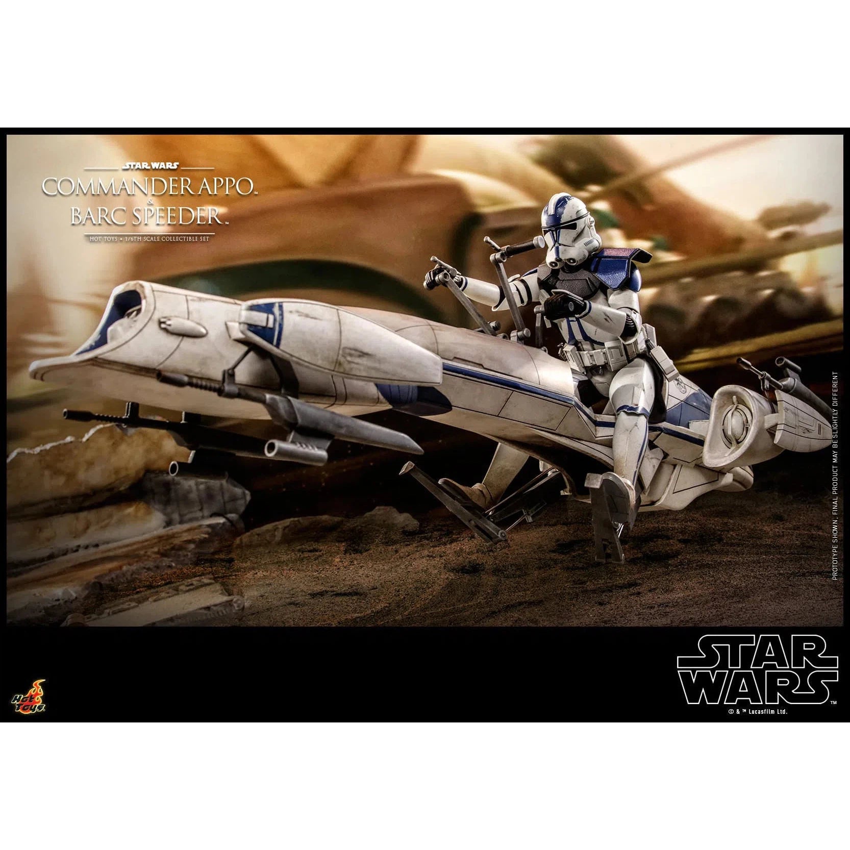 Commander Appo and Bard Speeder: Star Wars: TMS076 - Hot Toys Action Figure