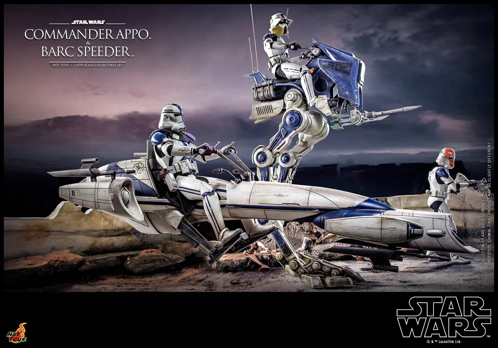 Commander Appo and Bard Speeder: Star Wars: TMS076: Hot Toys Hot Toys