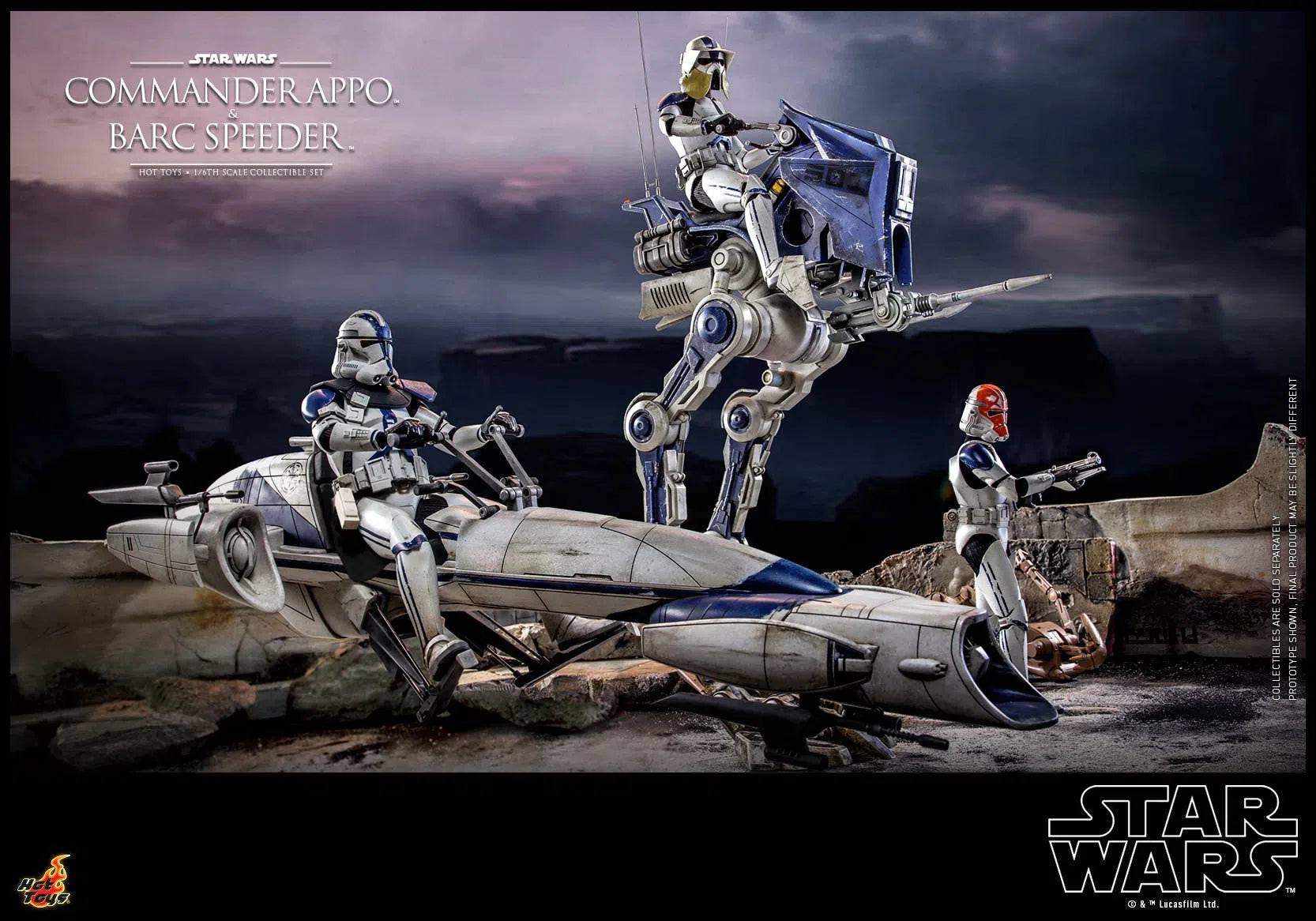 Commander Appo and Bard Speeder: Star Wars: TMS076: Hot Toys Hot Toys