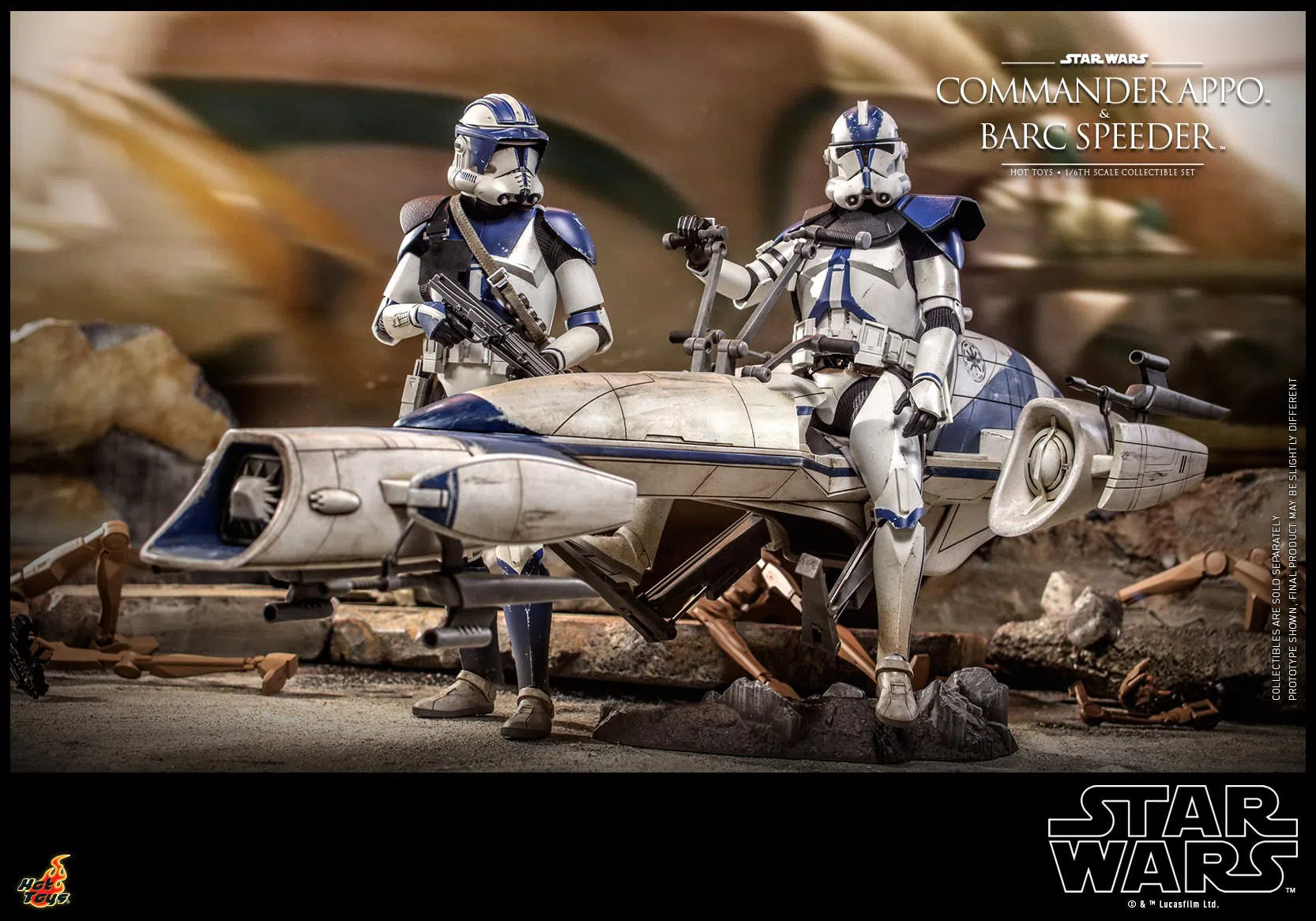 Commander Appo and Bard Speeder: Star Wars: TMS076: Hot Toys Hot Toys