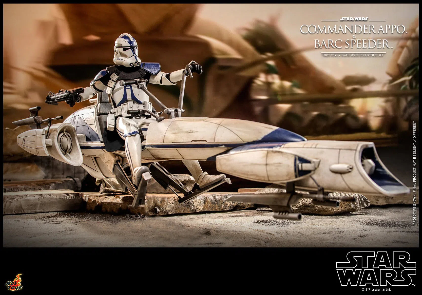 Commander Appo and Bard Speeder: Star Wars: TMS076: Hot Toys Hot Toys