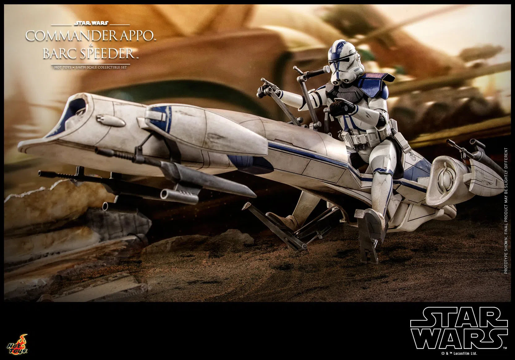 Commander Appo and Bard Speeder: Star Wars: TMS076: Hot Toys Hot Toys