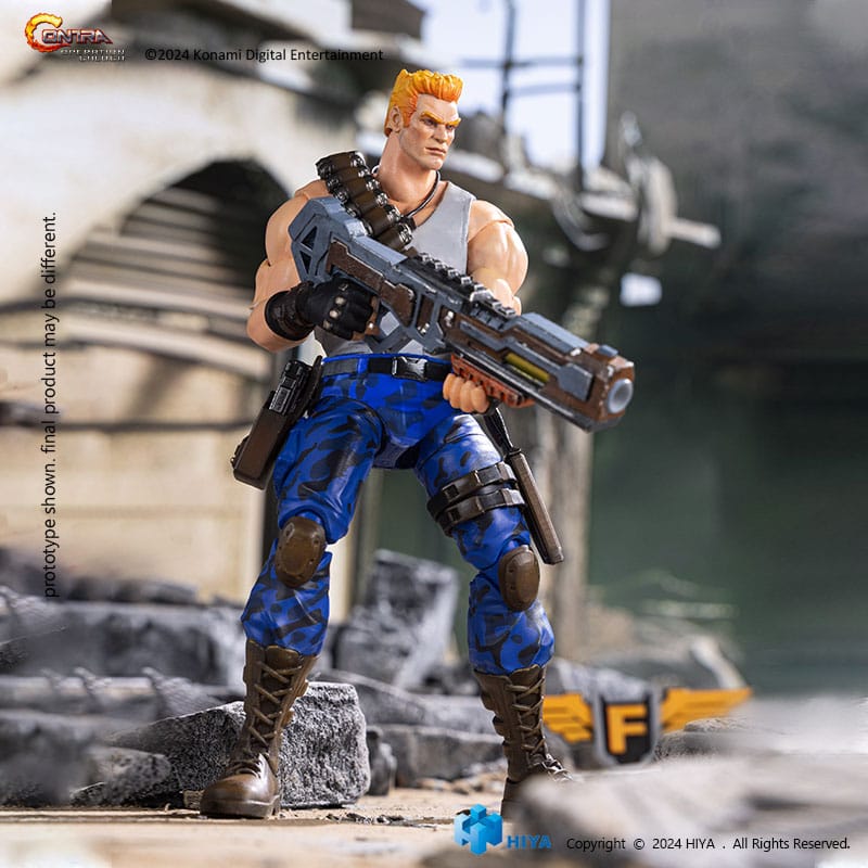 Contra: Operation Galuga: Bill Rizer: Exquisite Basic: Action Figure - Hiya Toys Action Figure