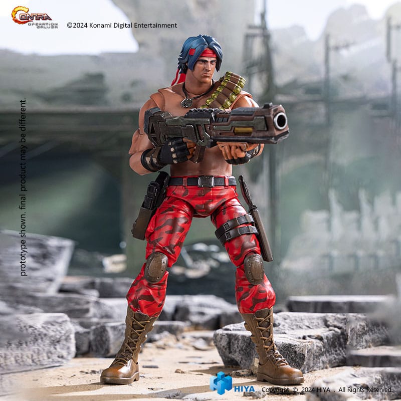 Contra: Operation Galuga: Lance Bean: Exquisite Basic: Action Figure - Hiya Toys Action Figure