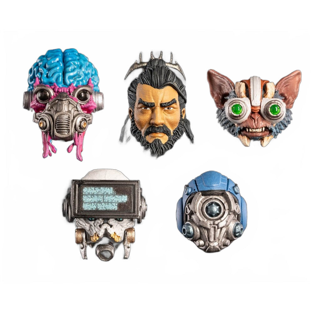 Cosmic Legions Action Figure Accessory Heads Pack - Four Horsemen Toy Design Action Figure Accessories