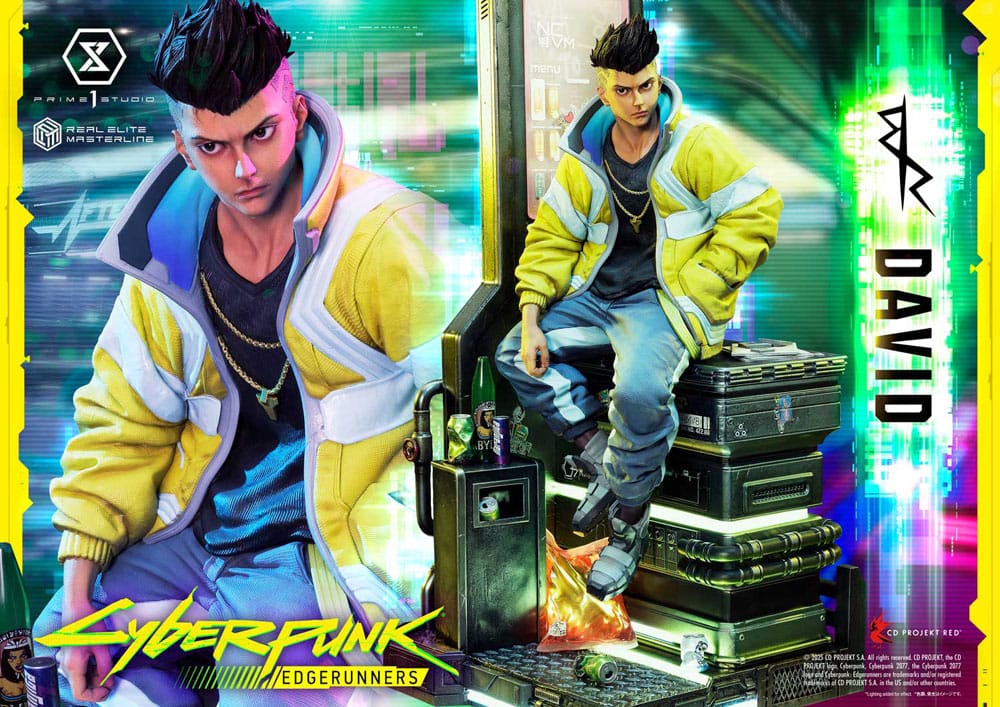 Cyberpunk: Edgerunners Real Elite Masterline Series Statue 1/4 David Bonus Version 5 - Prime 1 Studio Statues