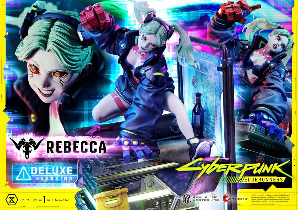 Cyberpunk: Edgerunners Real Elite Masterline Series Statue 1/4 Rebecca Deluxe Bonus Version 54 cm - Prime 1 Studio Statues