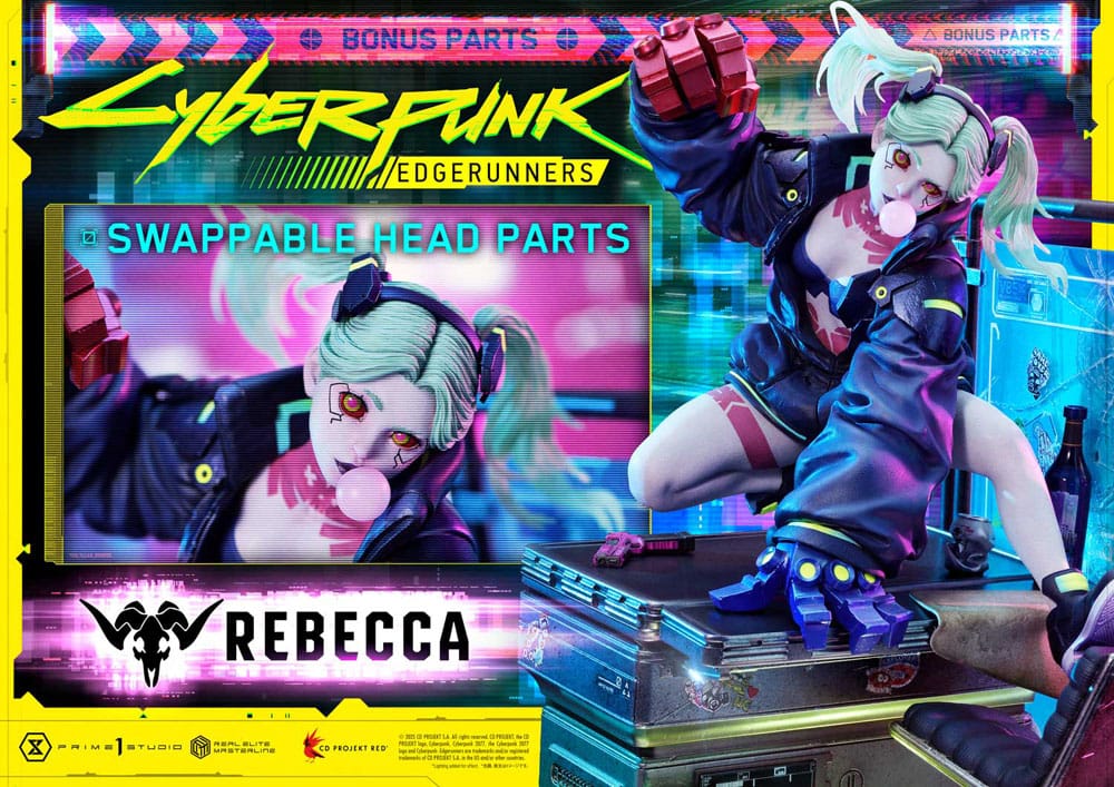 Cyberpunk: Edgerunners Real Elite Masterline Series Statue 1/4 Rebecca Deluxe Bonus Version 54 cm - Prime 1 Studio Statues