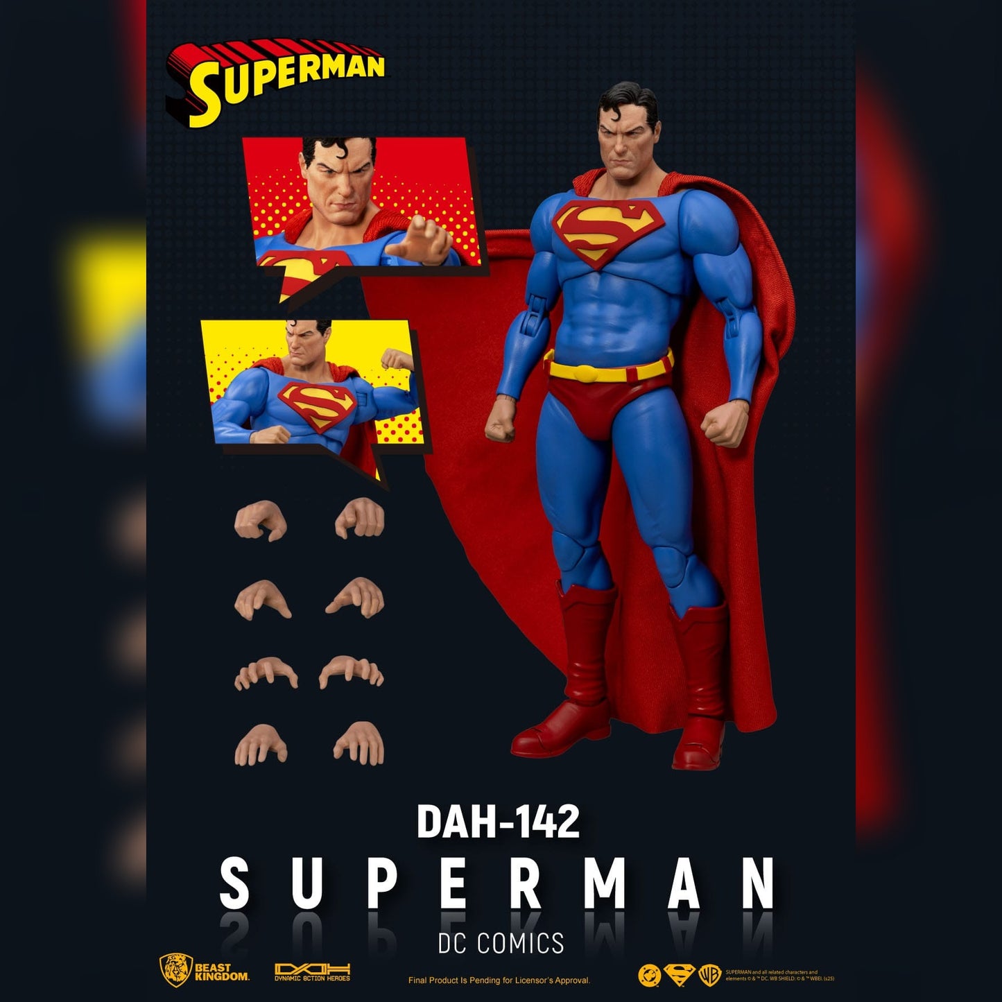 DC Comics: Superman: Dynamic 8ction Heroes: Action Figure - Beast Kingdom Toys Action Figure