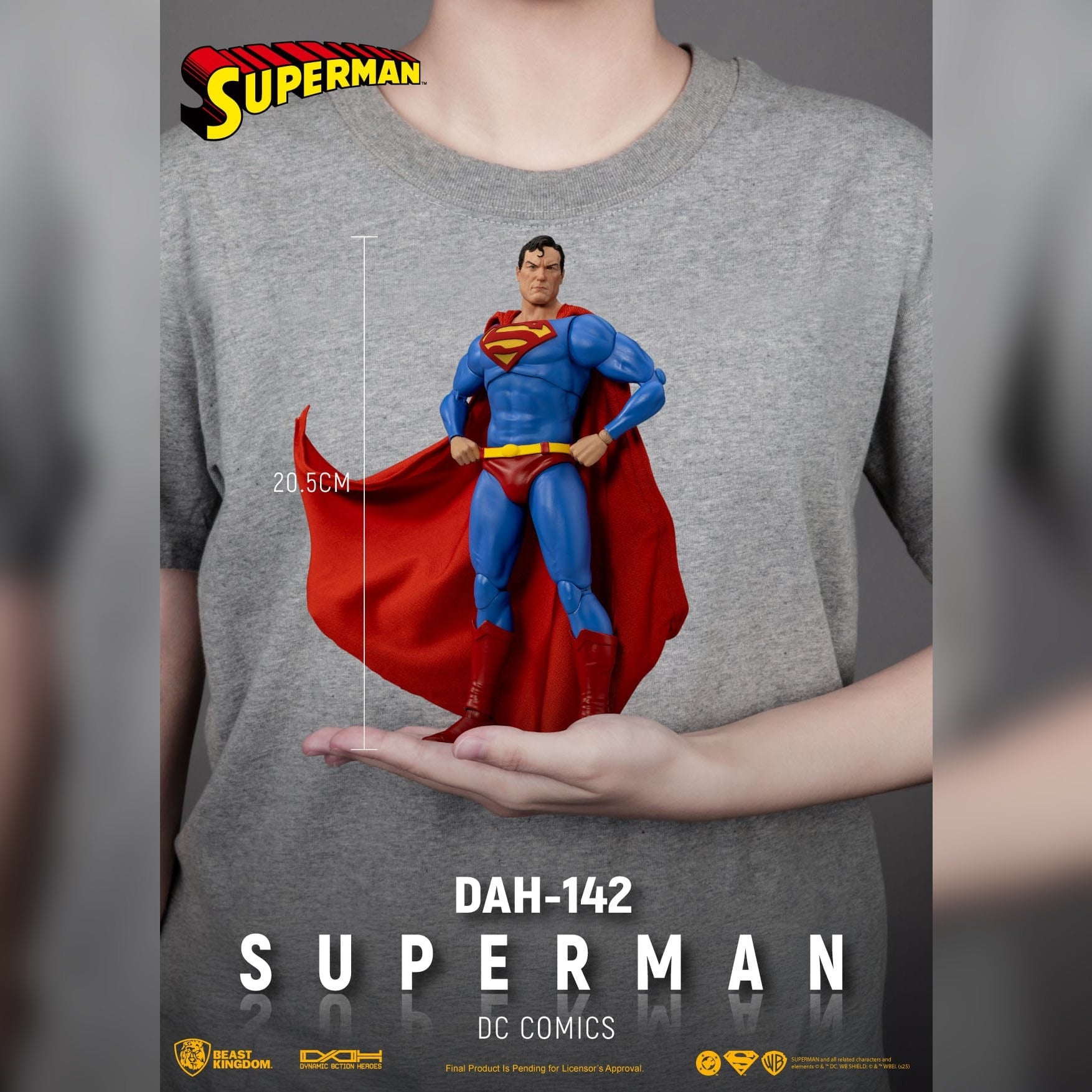 DC Comics: Superman: Dynamic 8ction Heroes: DAH-142: Action Figure: 20.5CM - Beast Kingdom Toys Action Figure