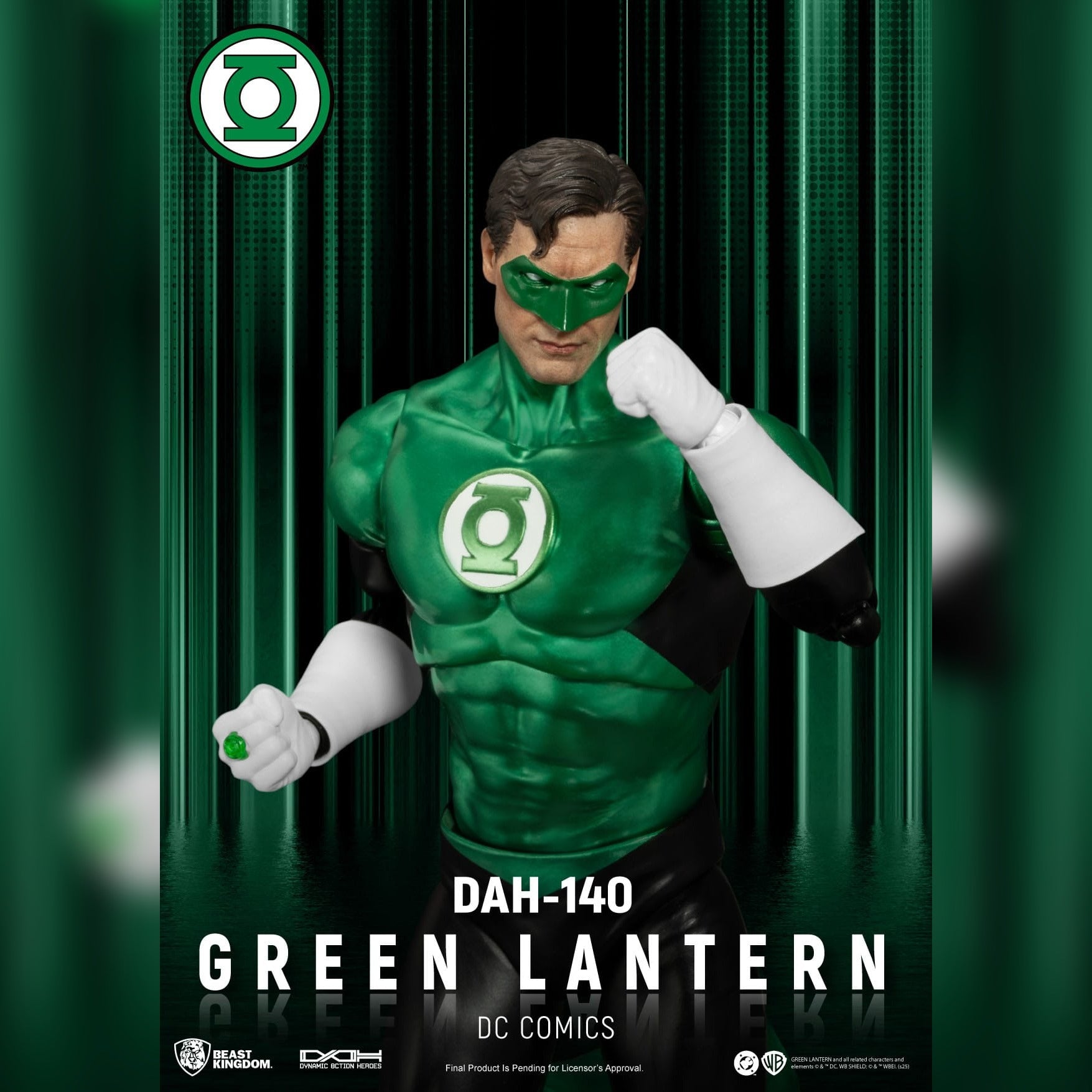 DC Comics: The Green Lantern: Dynamic 8ction Heroes: DAH-140: Action Figure: 20CM - Beast Kingdom Toys Action Figure